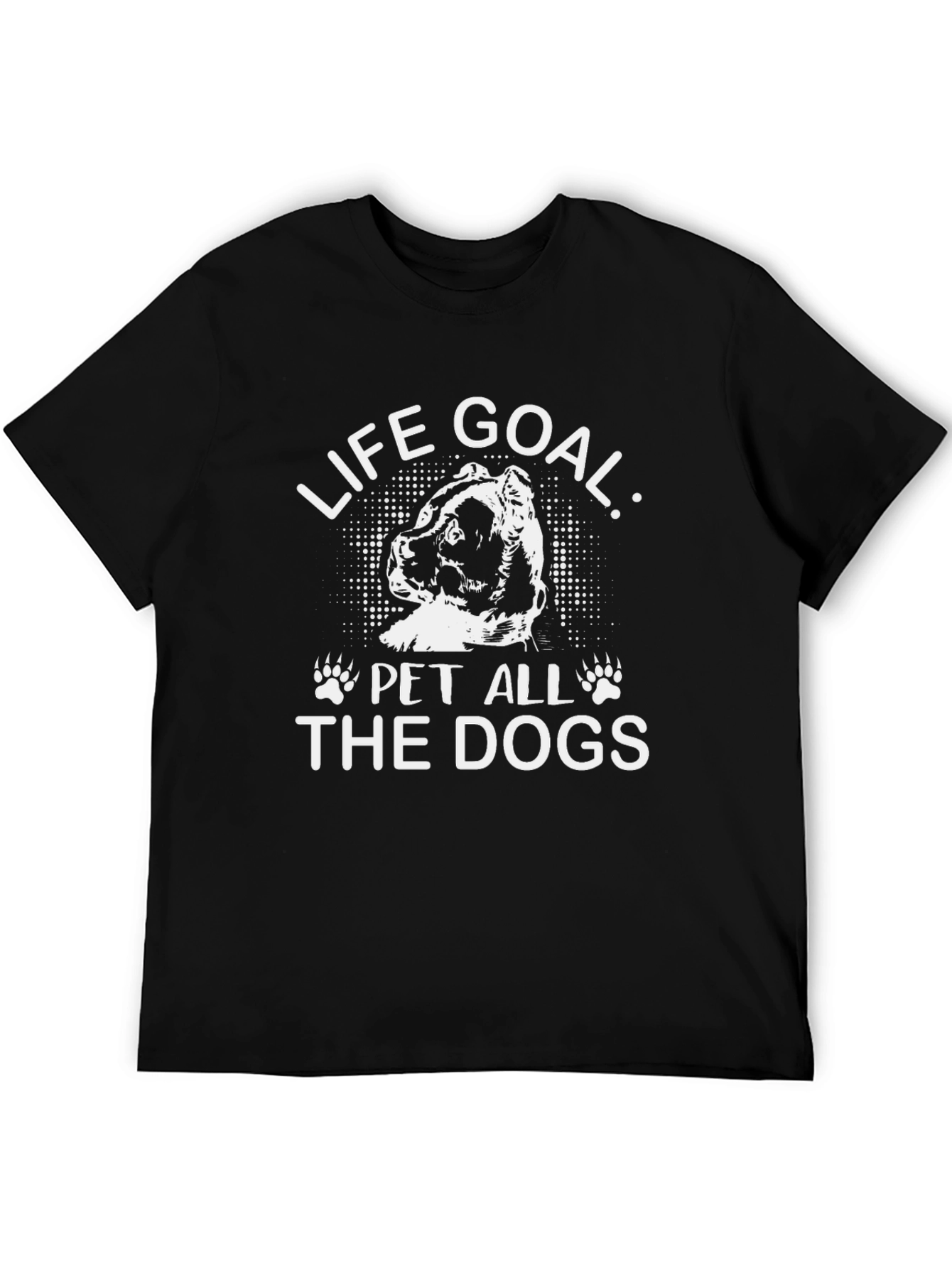 Black Life Goal Pet All The Dogs T-Shirt view 5
