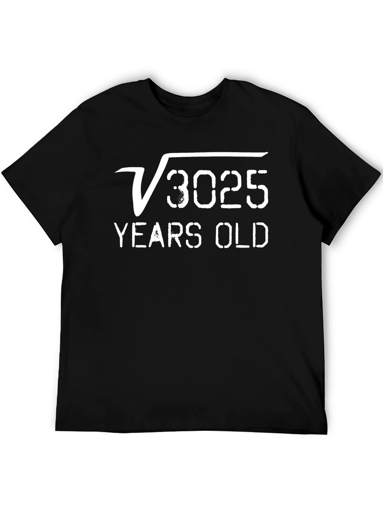 Black Funny Math 55 Years Old T-Shirt view 5