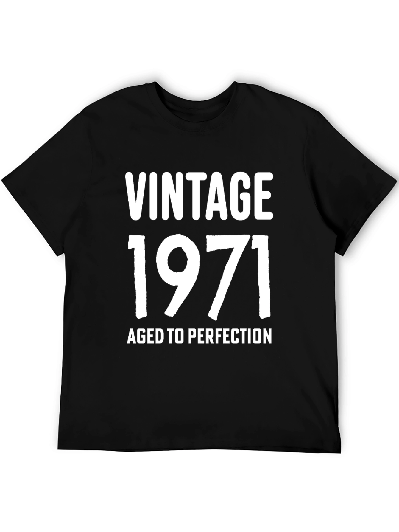Black Vintage 1971 Aged to Perfection T-Shirt view 5