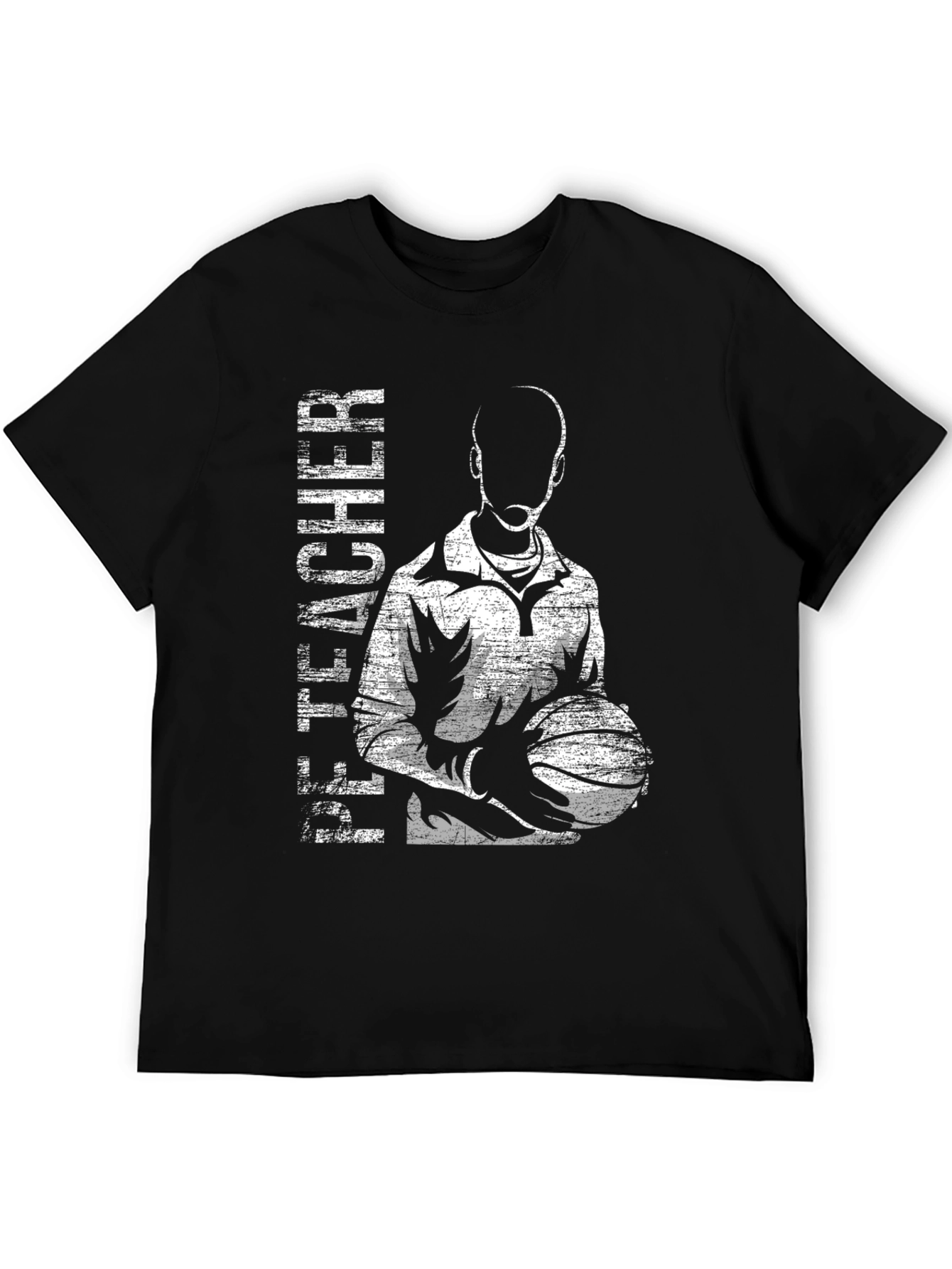 Black Basketball Teacher T-Shirt - Stylish Graphic Tee view 5
