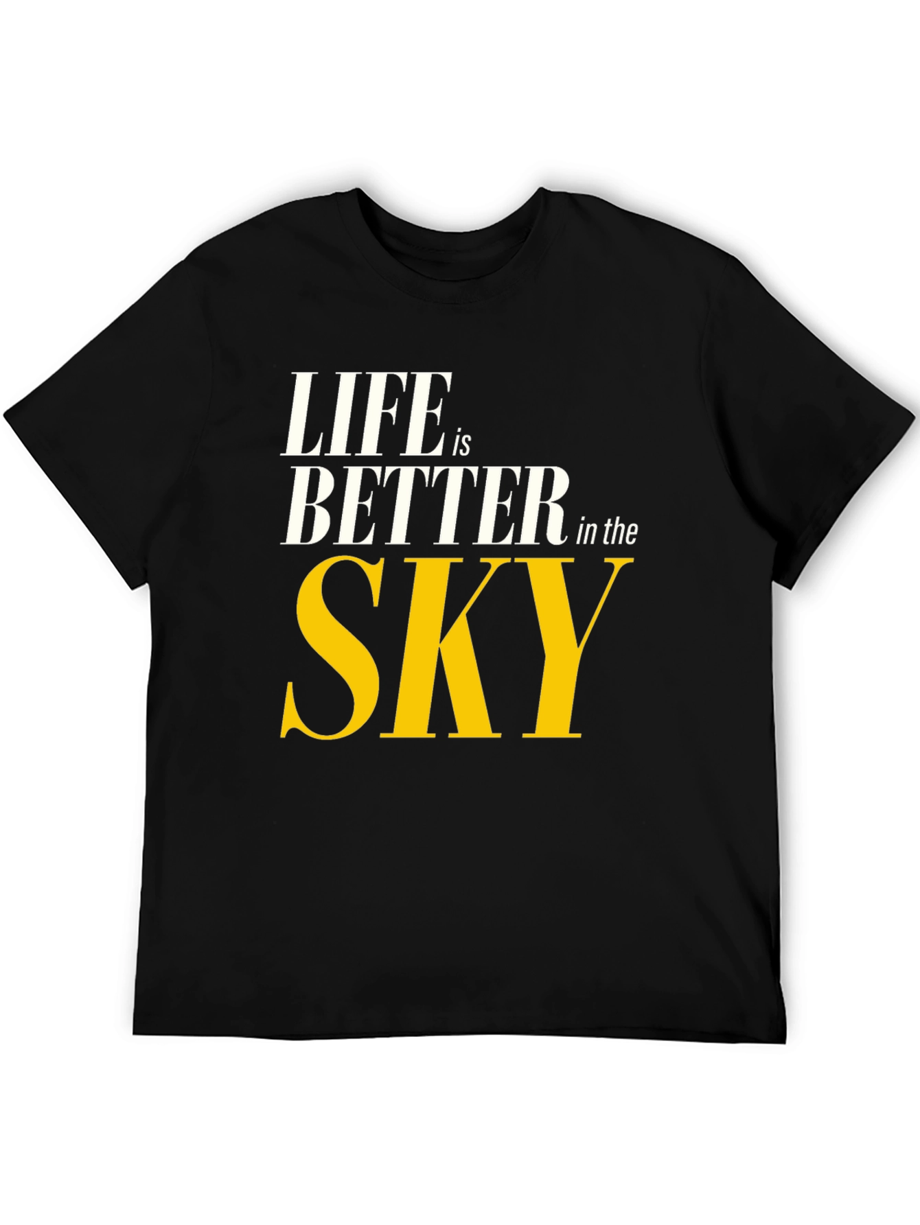 Black Life is Better in the Sky T-Shirt view 5