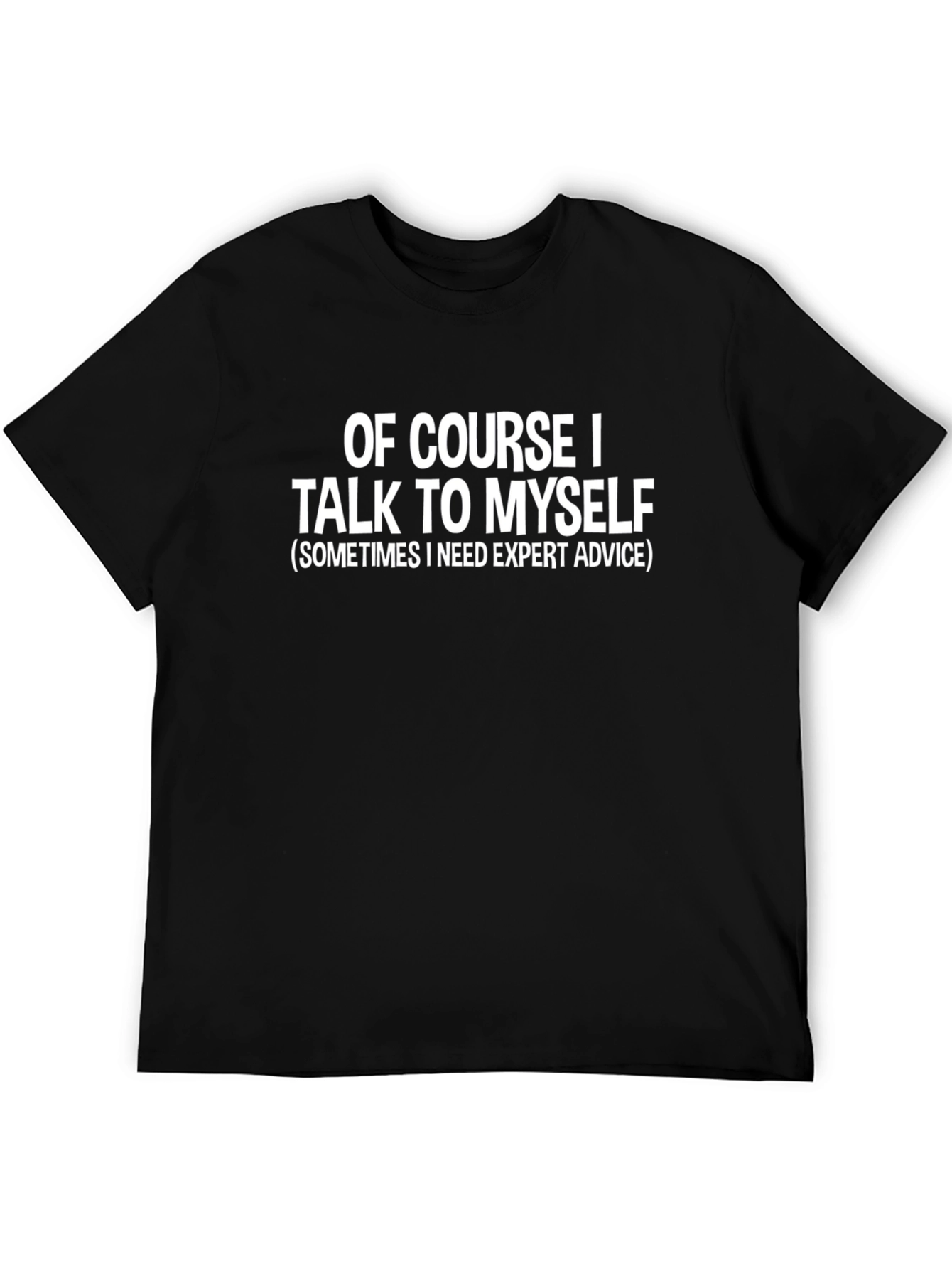 Black Funny Sarcastic T-Shirt - Expert Advice view 5