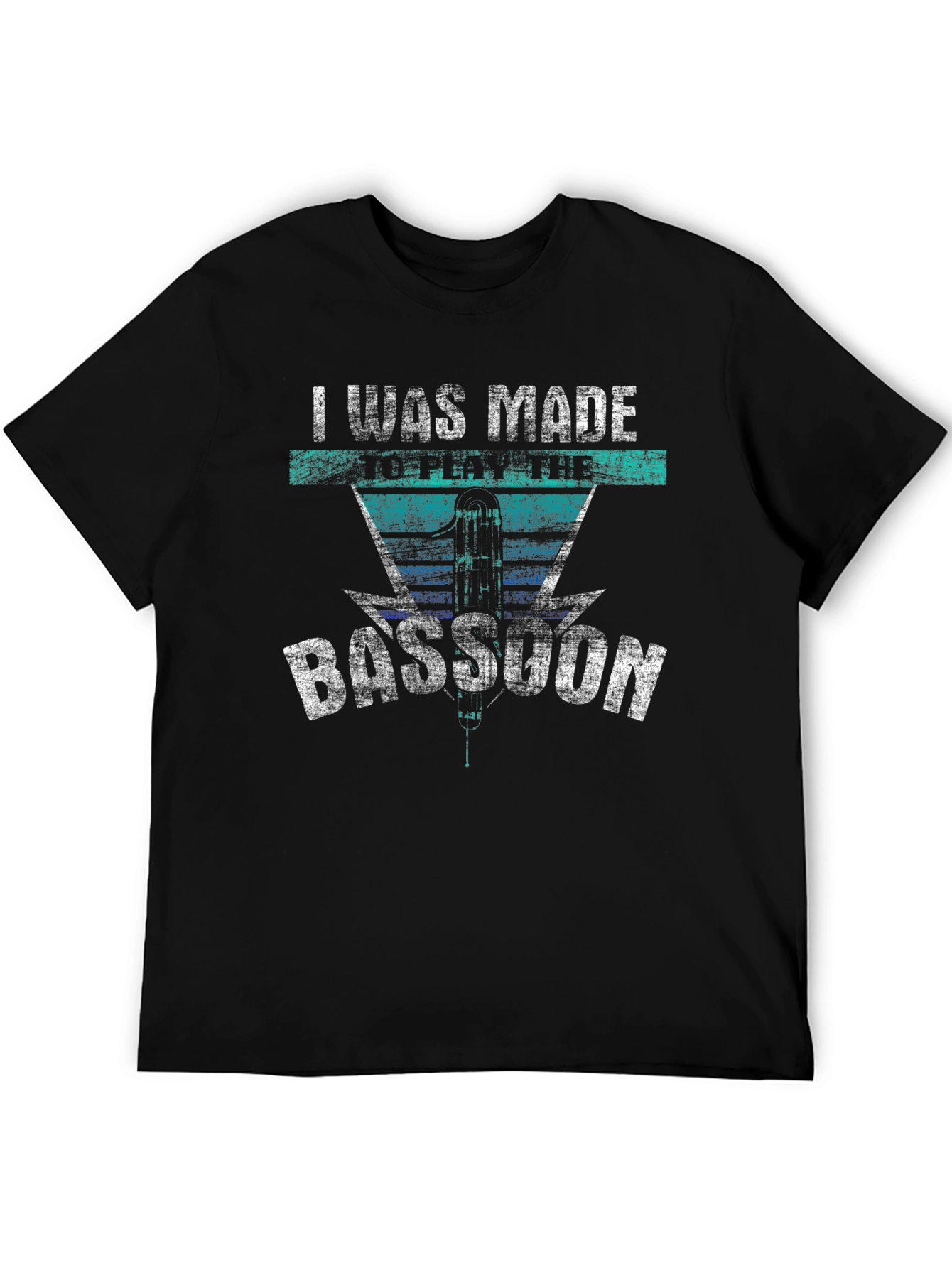 Black I Was Made To Play The Bassoon Black T-Shirt view 5
