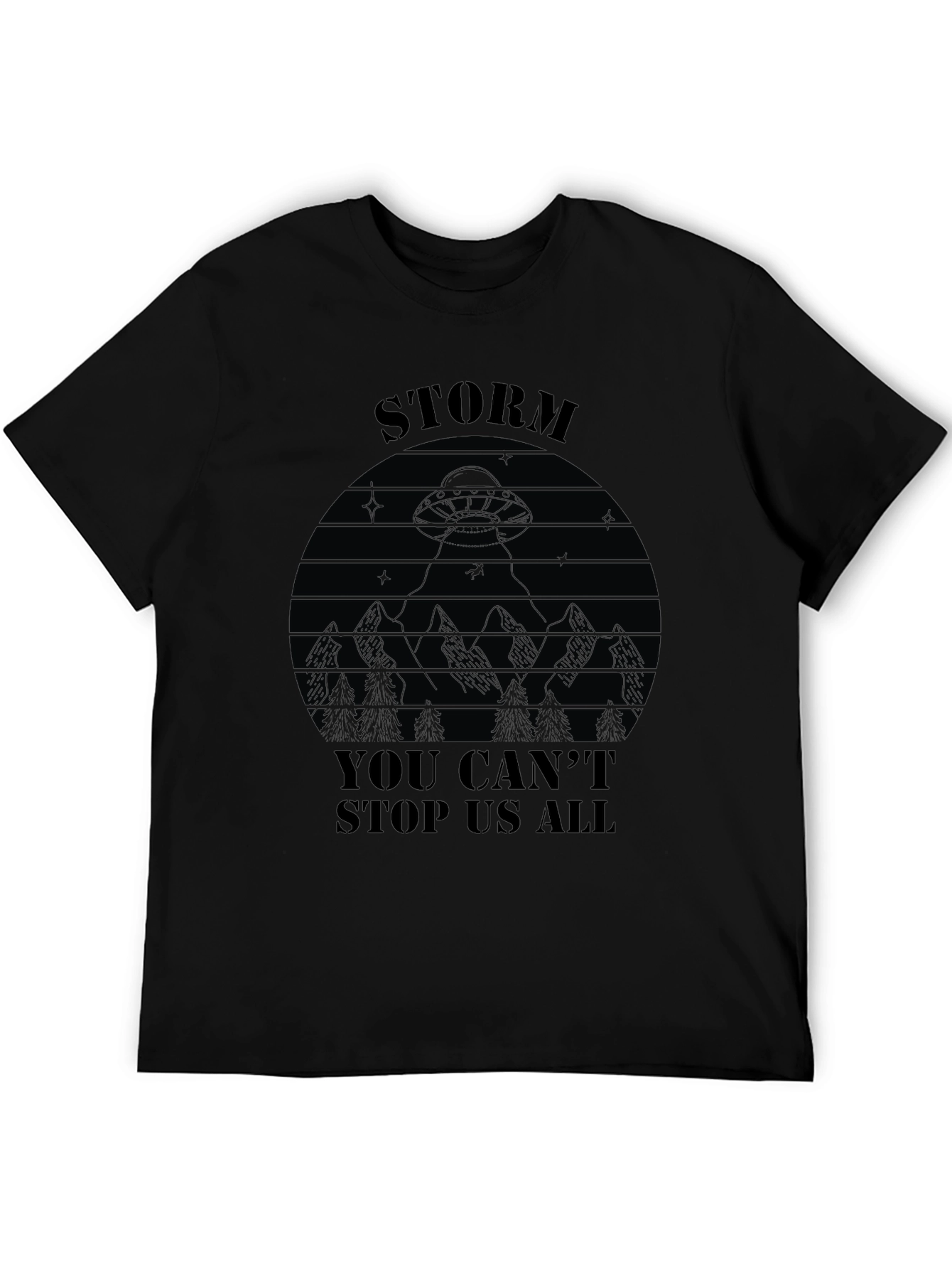 Black Storm Area 51 T-Shirt - You Can't Stop Us All view 5