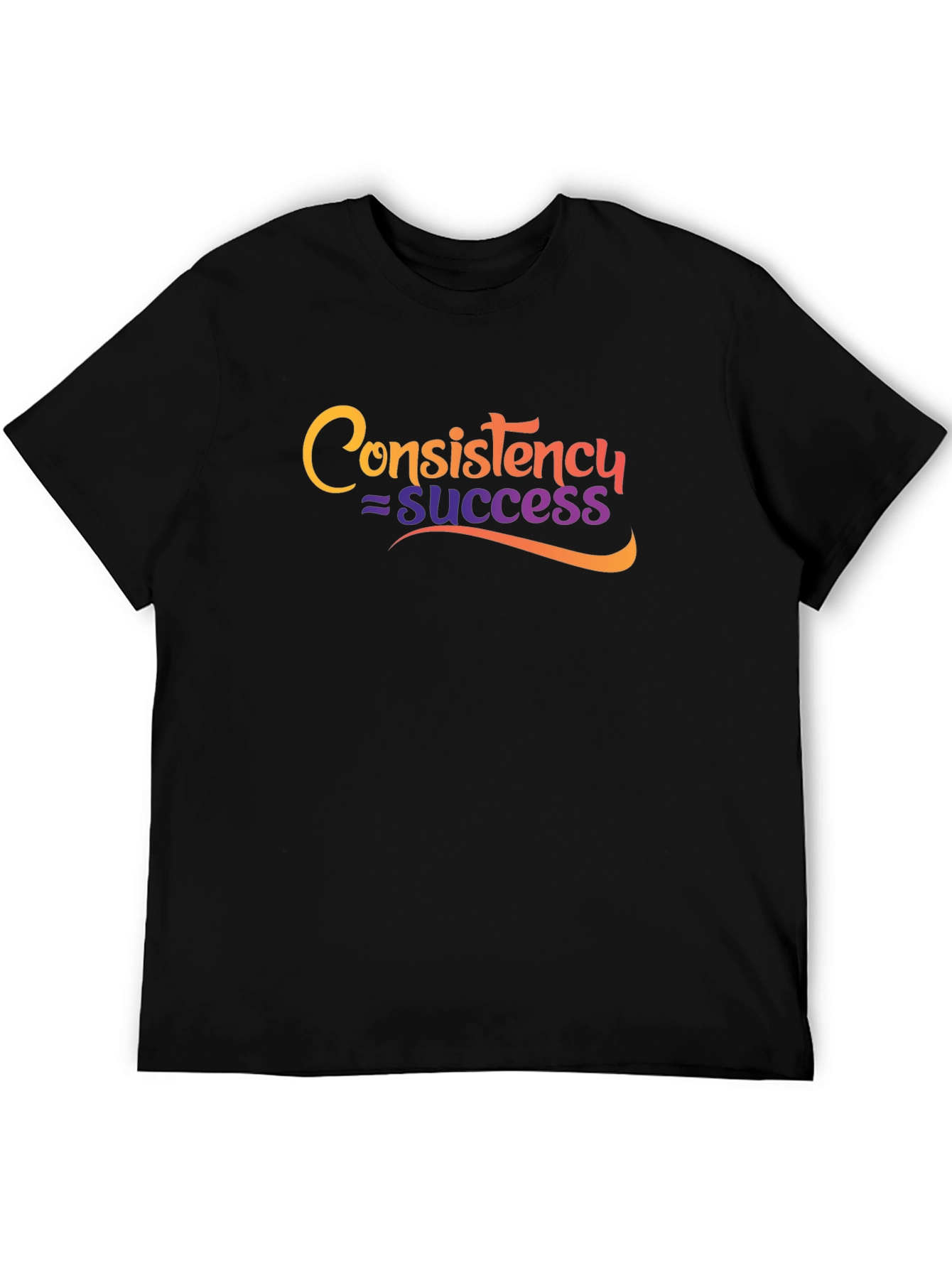 Black Consistency = Success Graphic T-Shirt view 5
