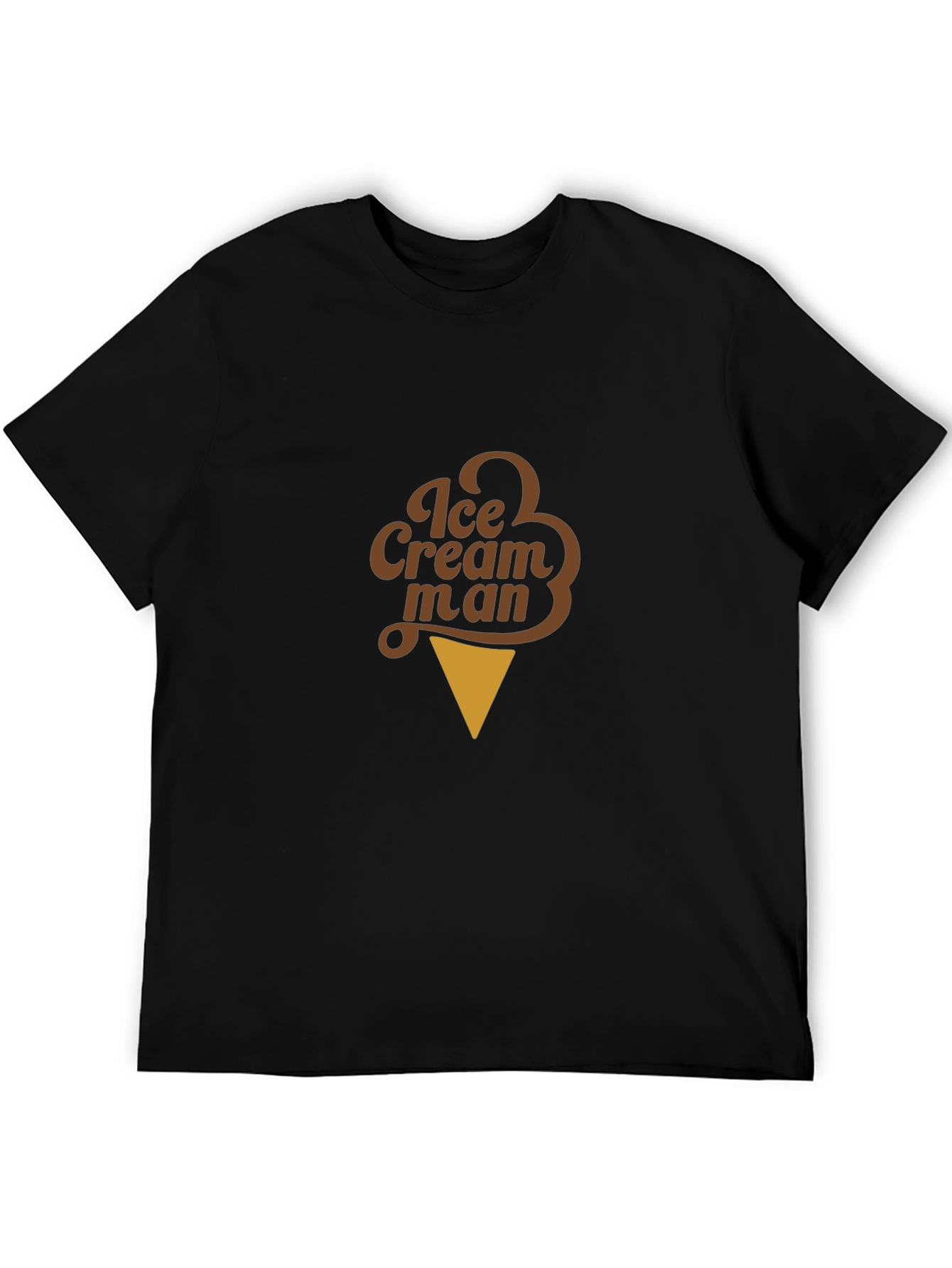 Black Ice Cream Man T-Shirt - Novelty Graphic Tee view 5