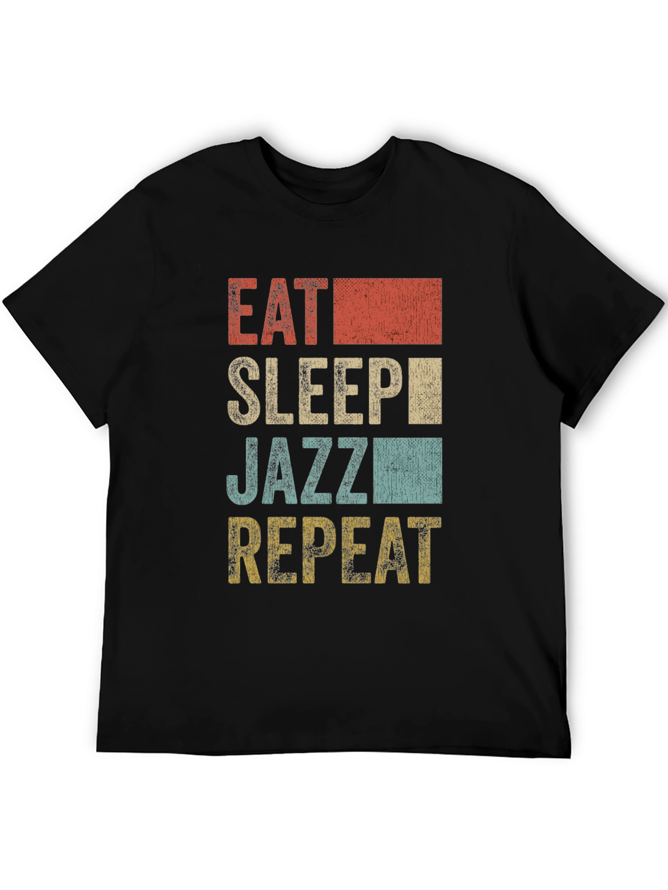 Black Eat Sleep Jazz Repeat T-Shirt view 5