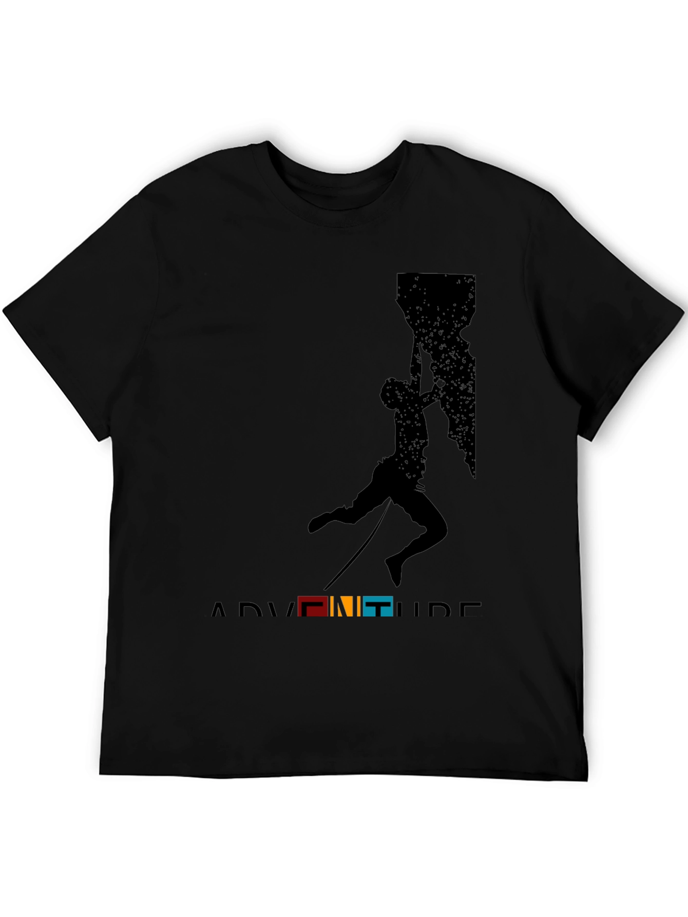 Black Adventure Climbing Graphic Tee view 5