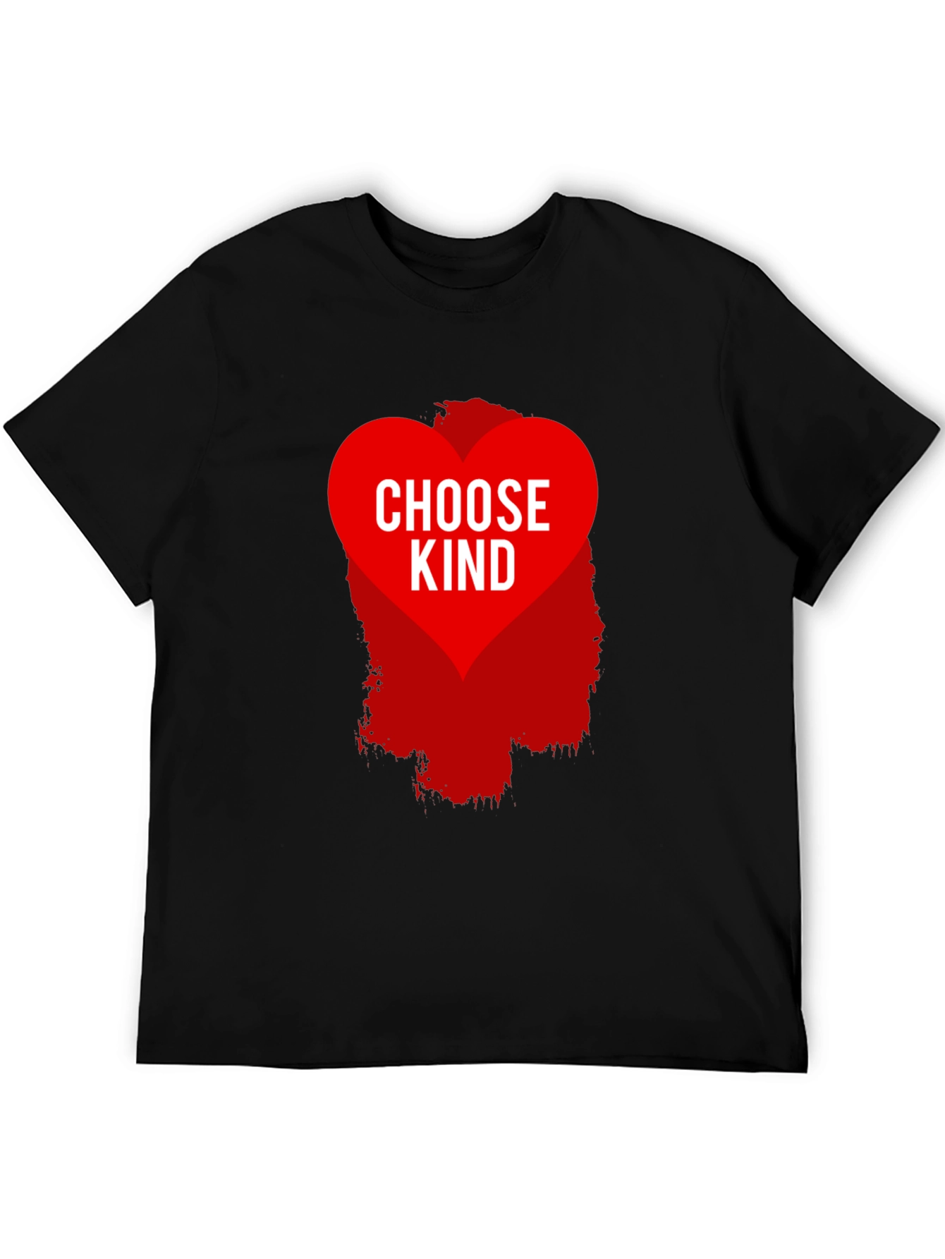 Black Choose Kind Graphic Tee - Black Cotton Blend Shirt view 5