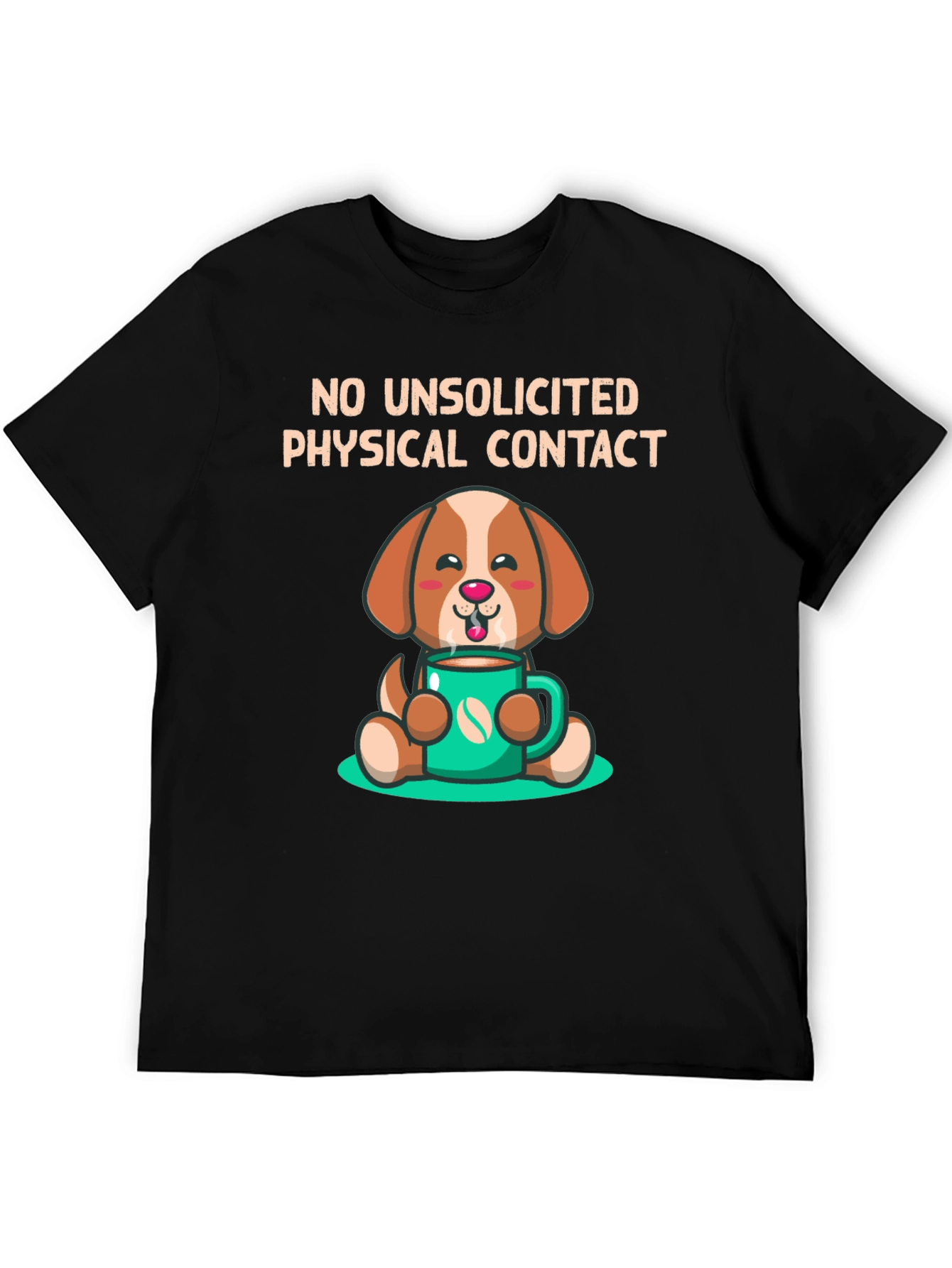 Black Dog and Coffee T-Shirt - No Unsolicited Contact view 5