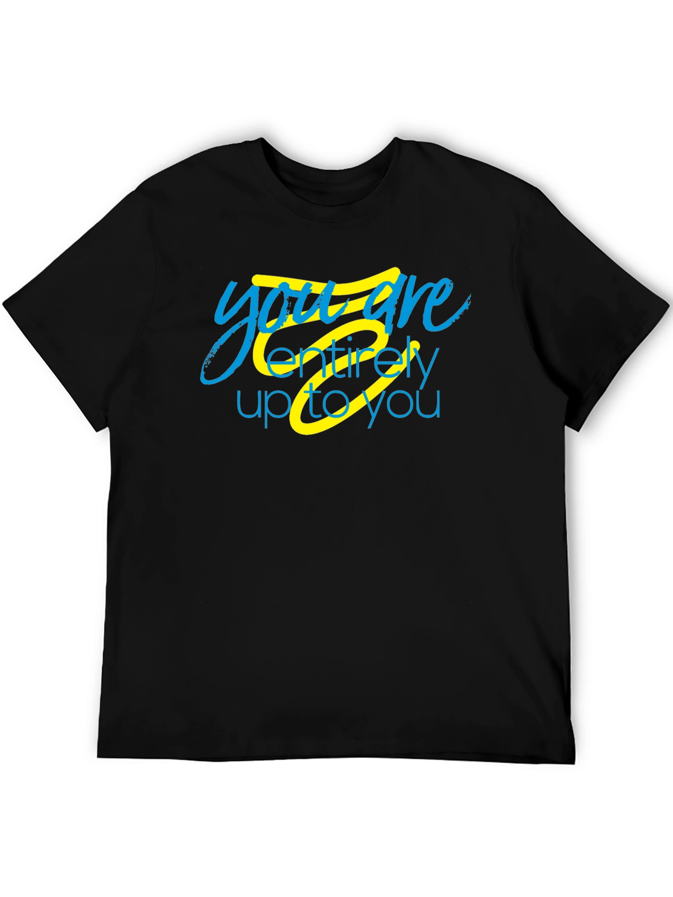 Black Inspirational 'You Are Up To You' Black T-Shirt view 5