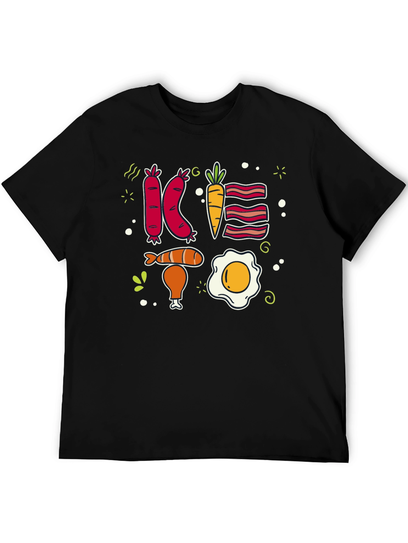 Black Breakfast Lover T-Shirt view 5
