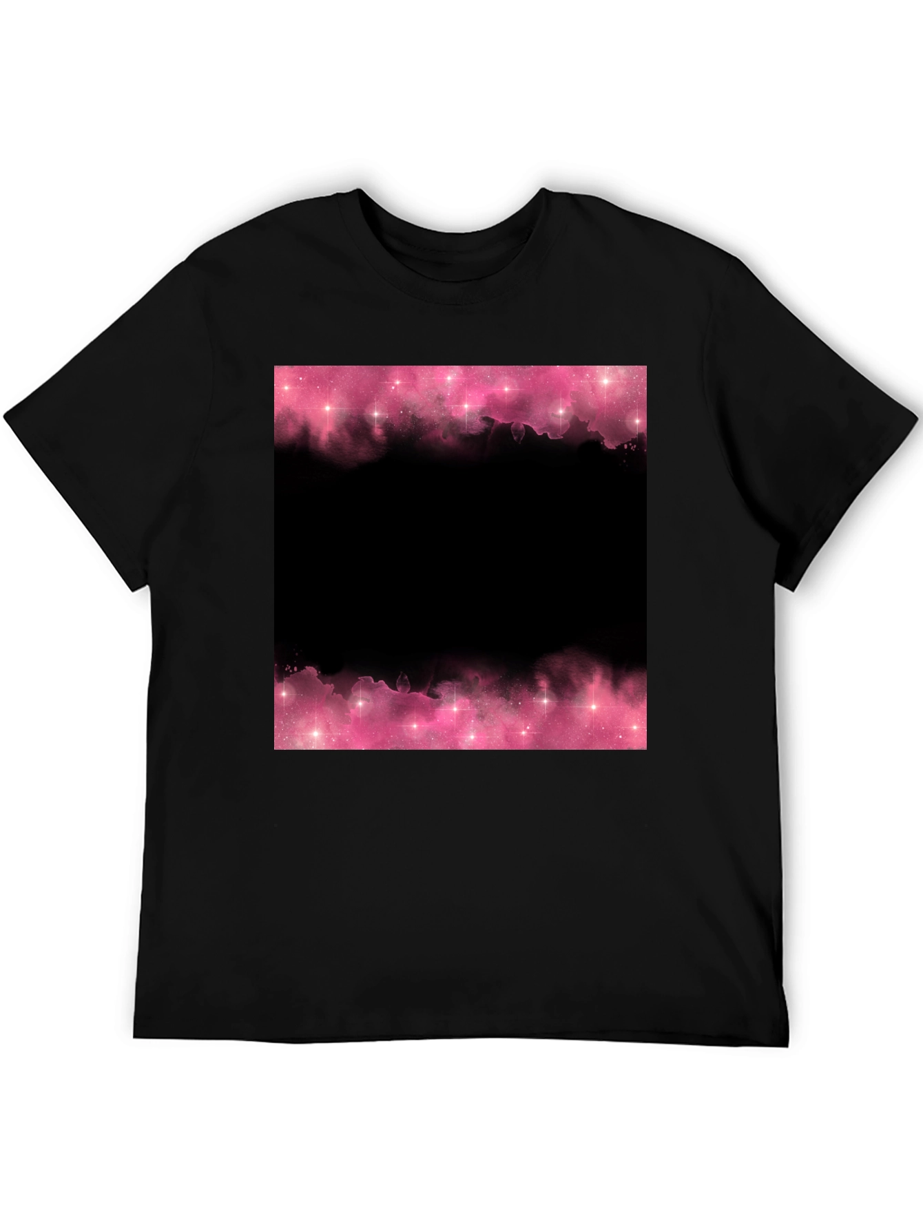 Black Pink Galaxy Black T-Shirt view 5