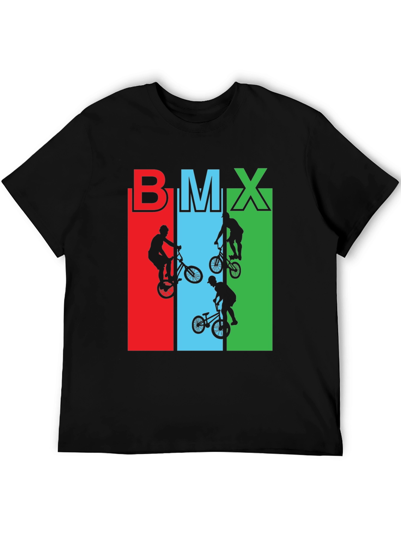 BMX Rider Graphic Tee - Black Cotton T-Shirt - 5