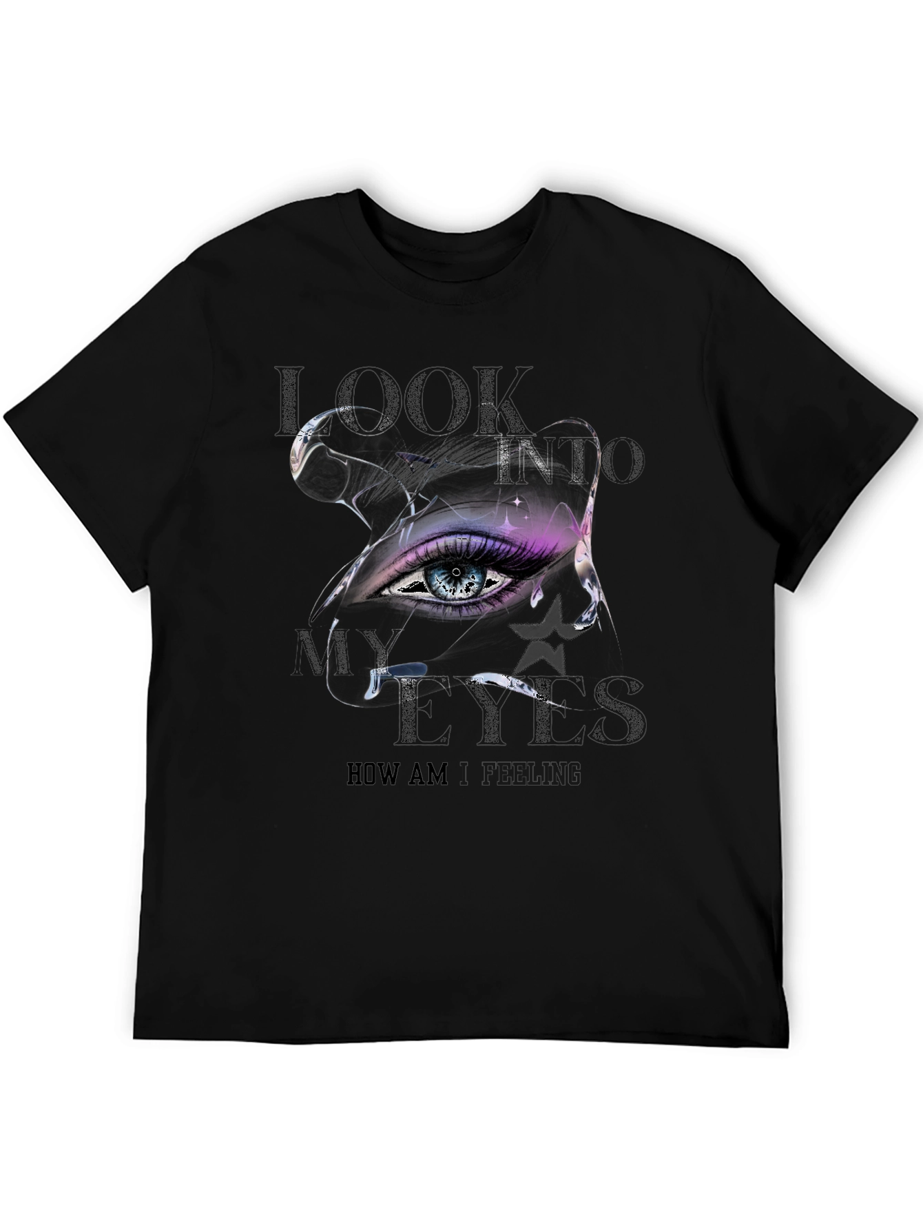 Black Eye Graphic T-Shirt - Look Into My Eyes Tee view 5