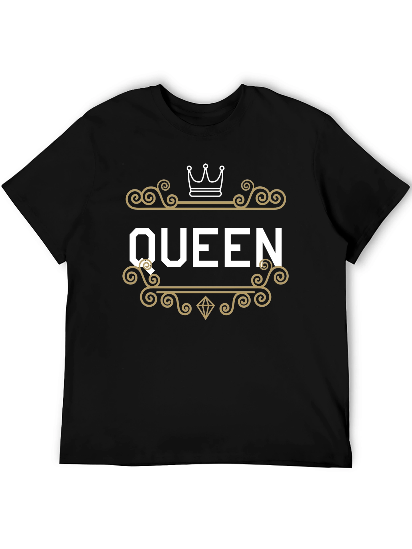 Black Queen Graphic Print Black T-Shirt view 5