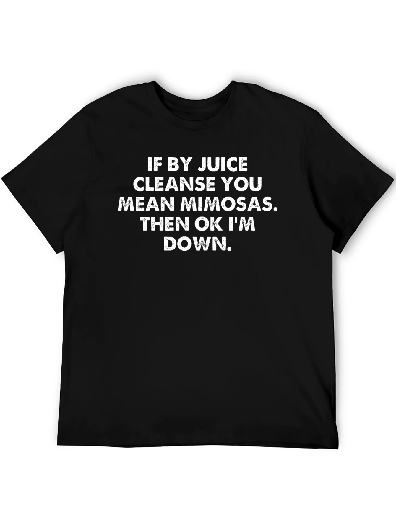 Black Mimosa Cleanse T-Shirt - Funny Weekend Brunch Tee view 5