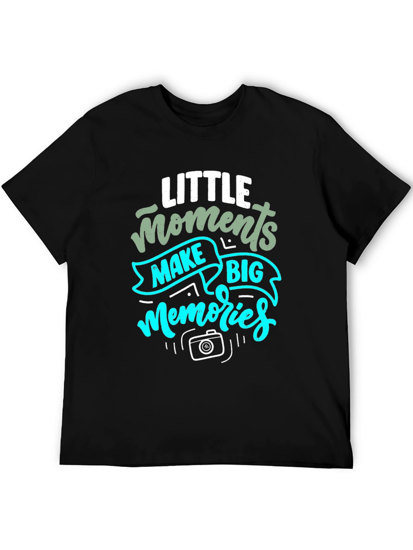 Black Little Moments Big Memories Graphic Tee view 5