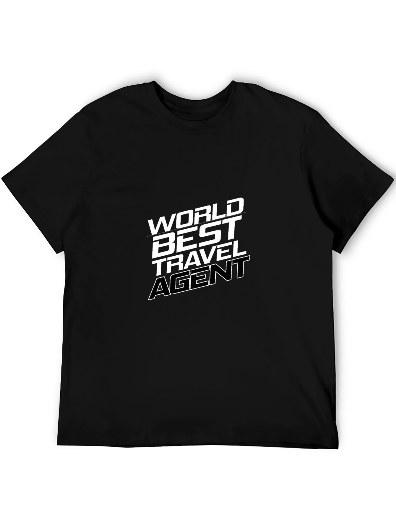Black World's Best Travel Agent T-Shirt view 5