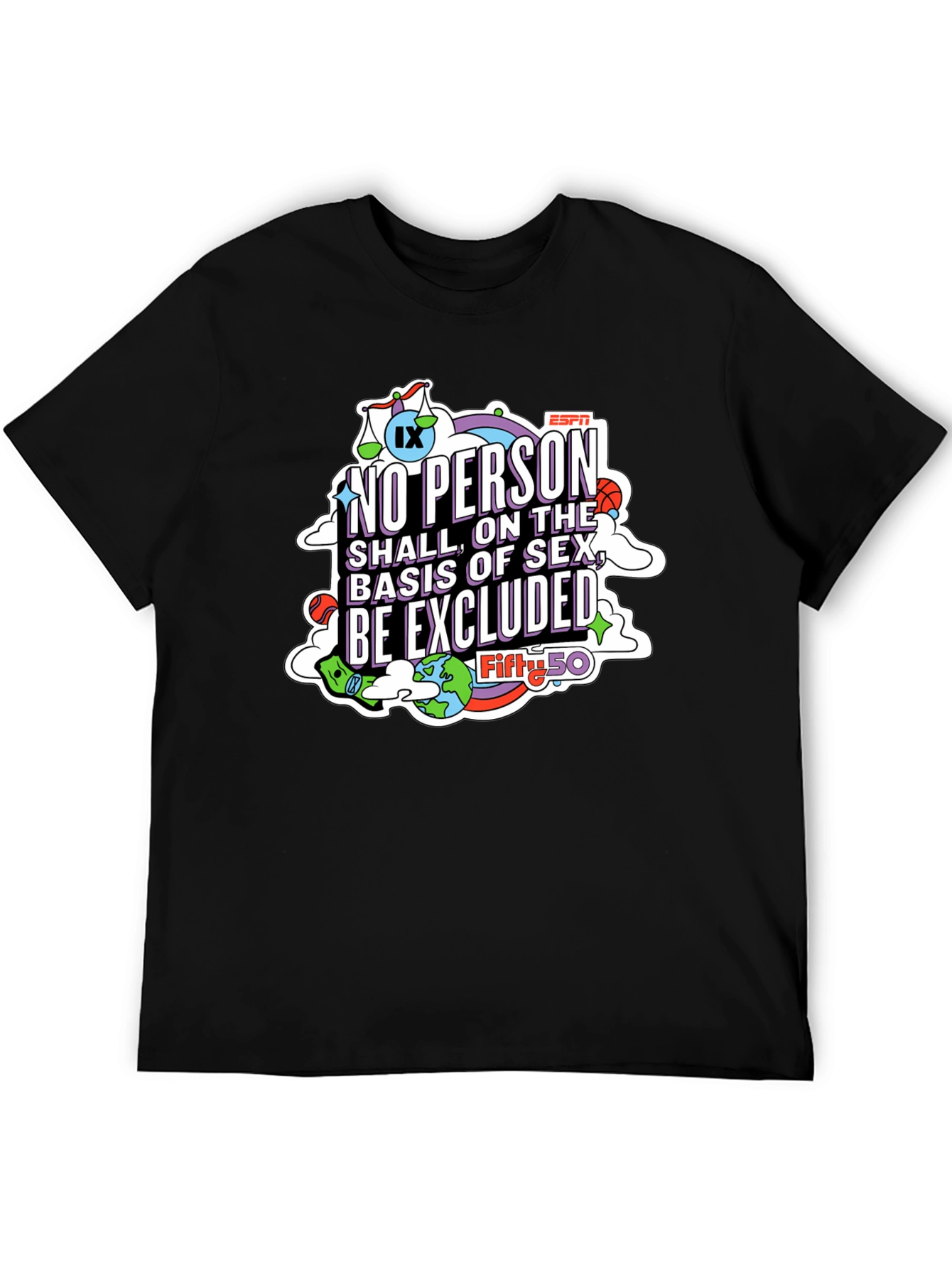 Black Equality Statement Black T-Shirt view 5