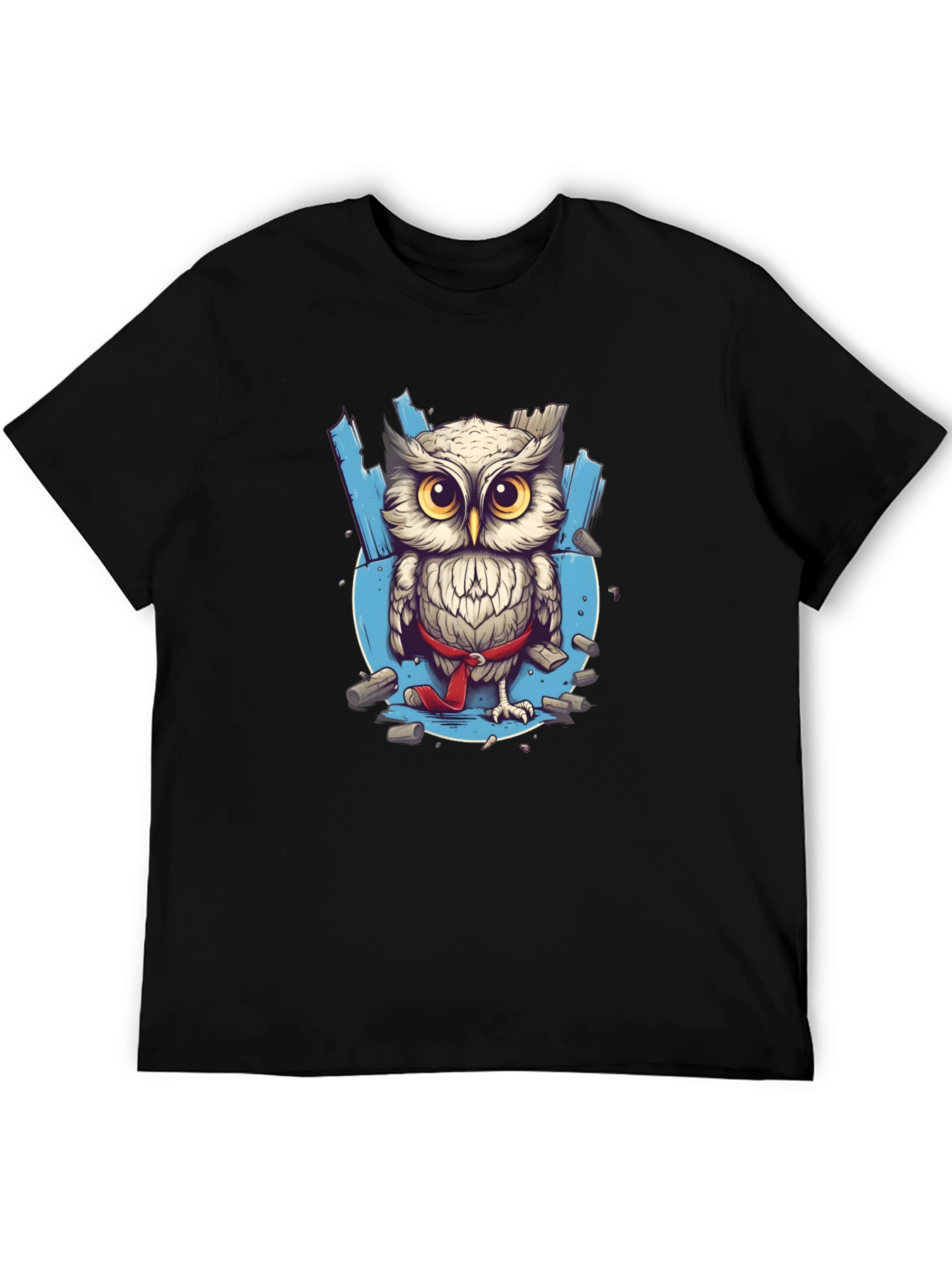 Black Owl Karate Kid T-Shirt view 5