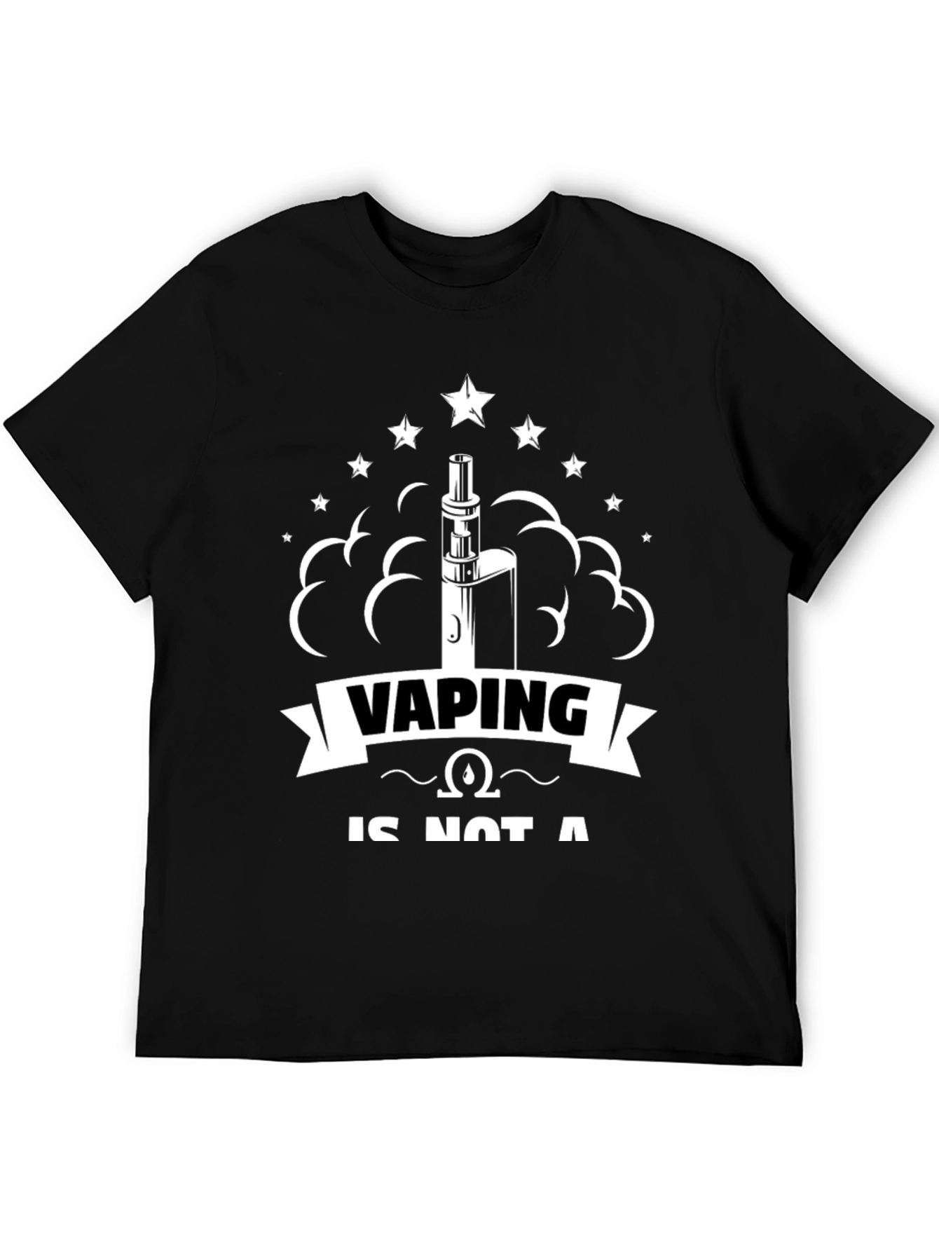Black Vaping is Not a Hobby T-Shirt view 5