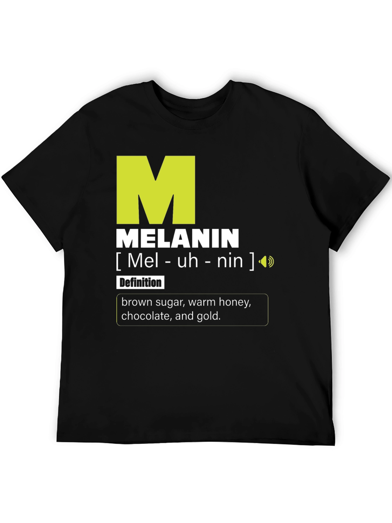Black Melanin Definition Graphic T-Shirt view 5