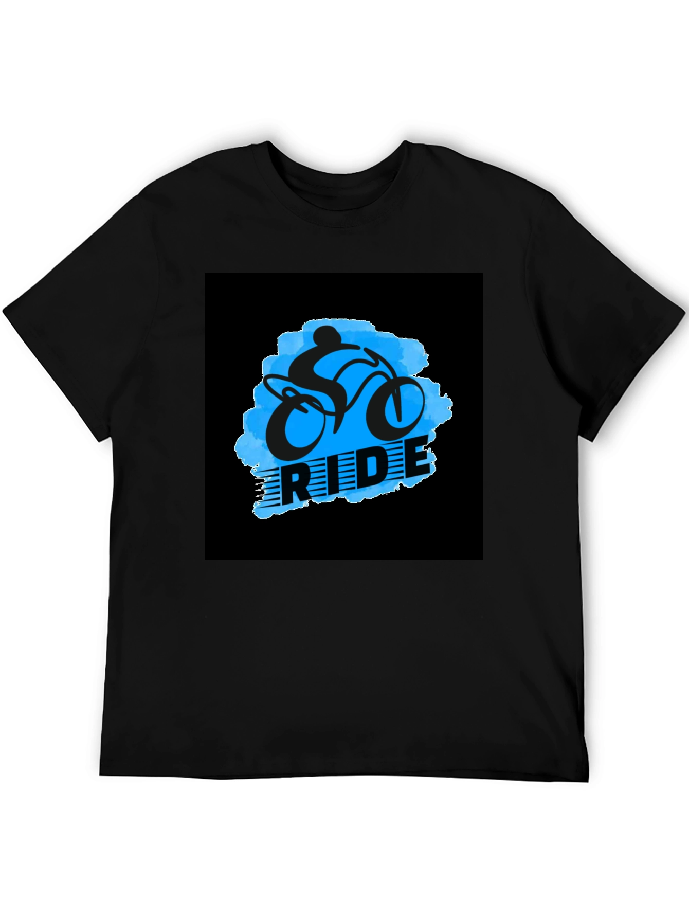 Black Ride Graphic Black T-Shirt view 5
