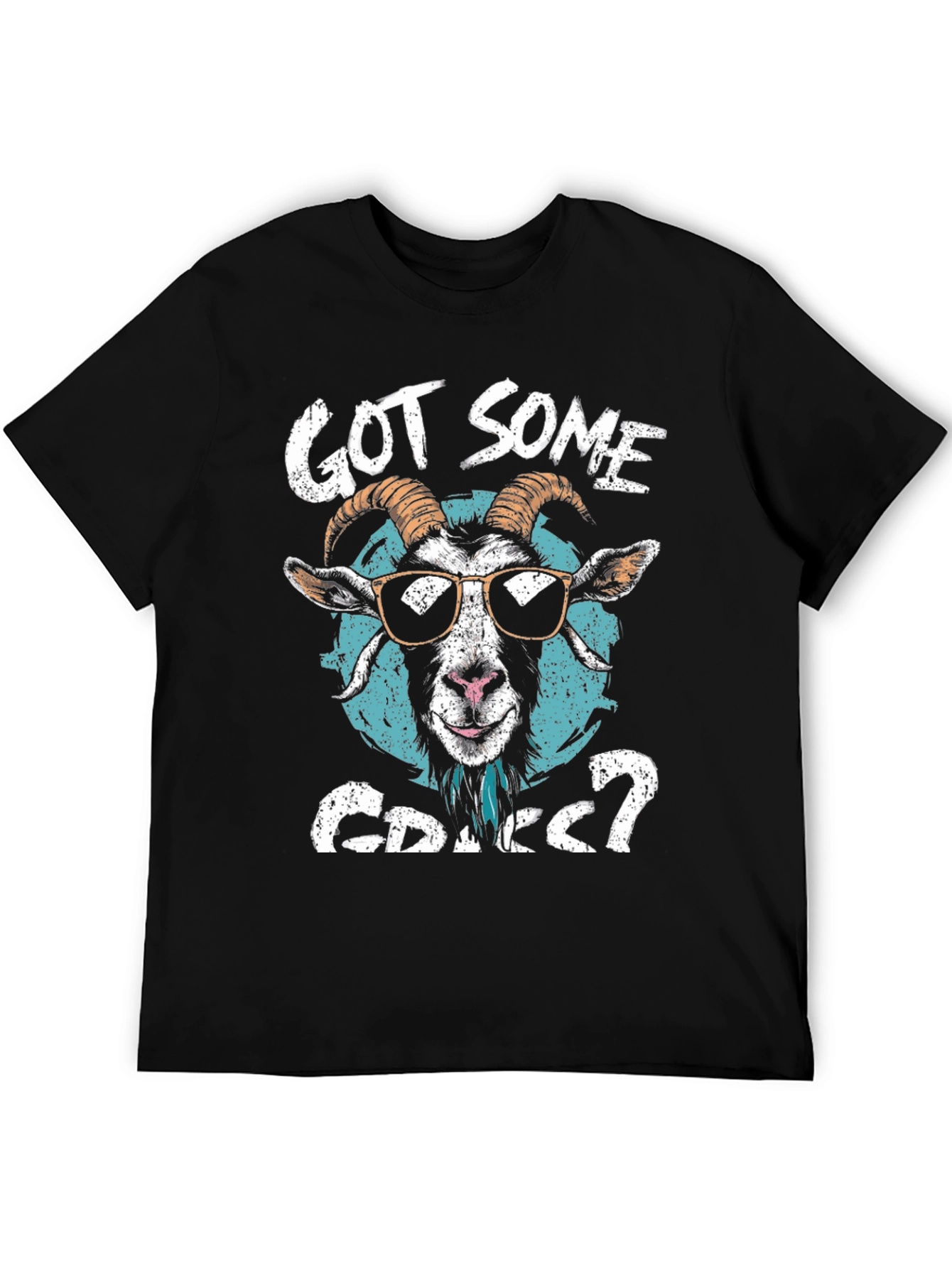 Black Got Some Grass? Goat Graphic Tee view 5