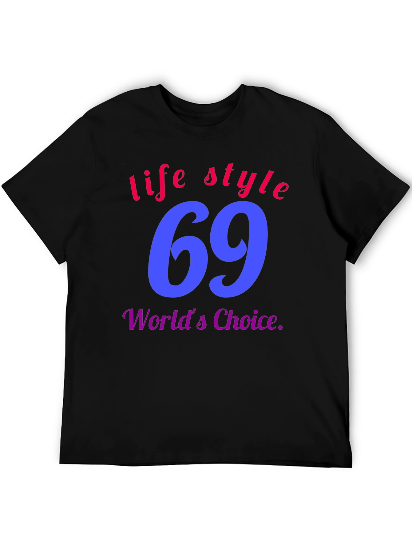 Black Lifestyle 69 T-Shirt - World's Choice view 5