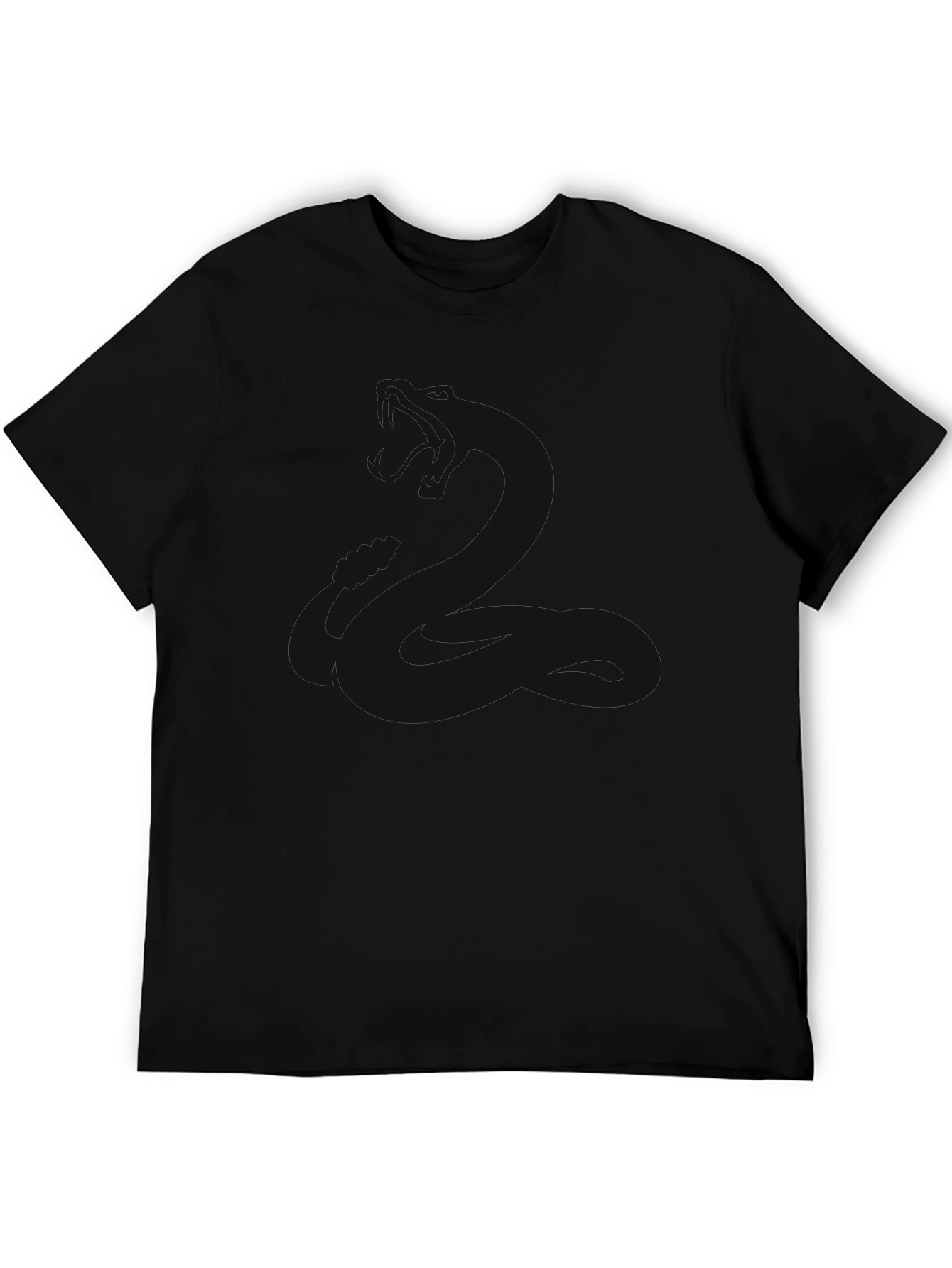 Black Classic Black Crew Neck T-Shirt - Everyday Essential view 5