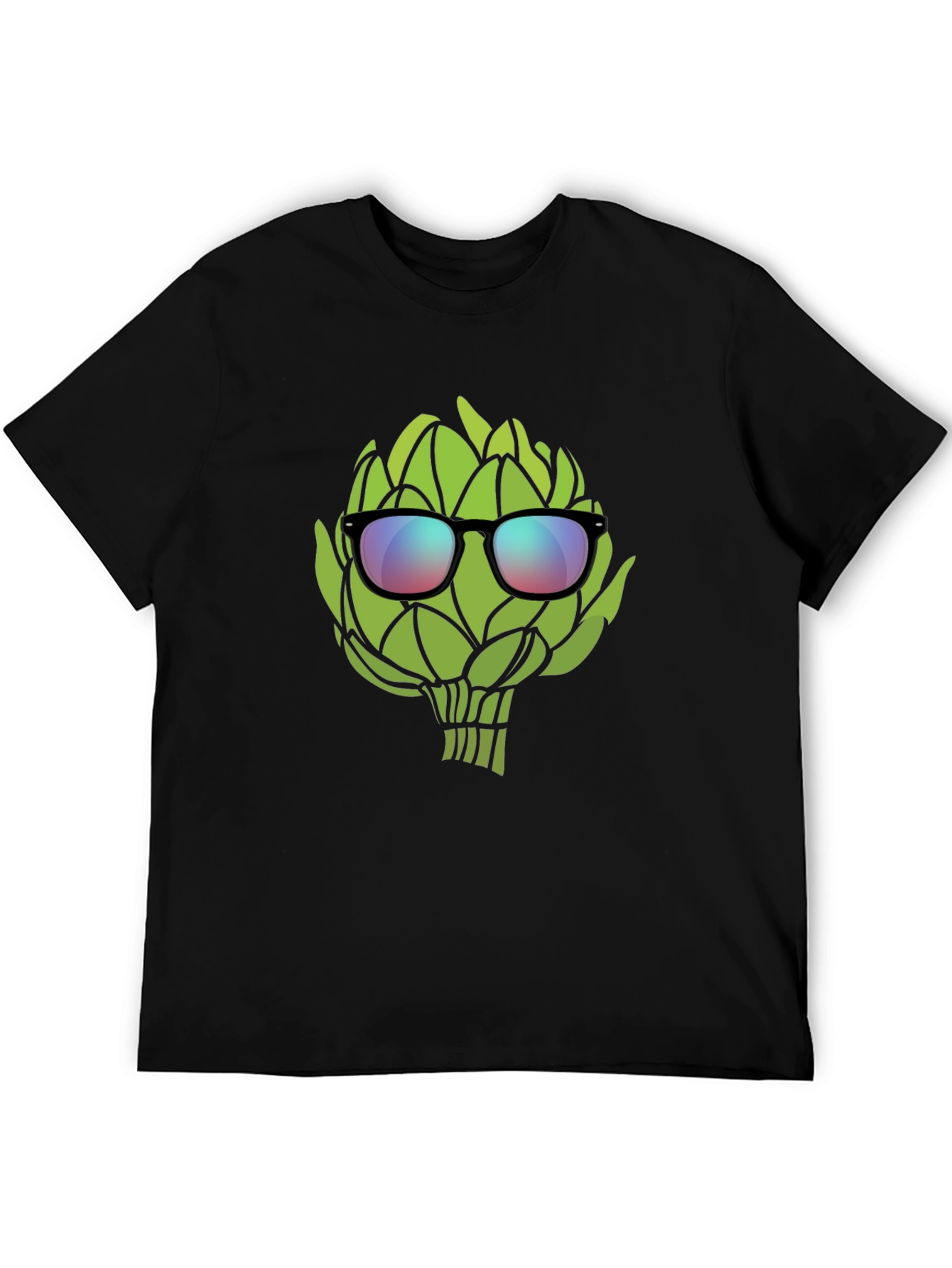Black Cool Artichoke T-Shirt - Black view 5