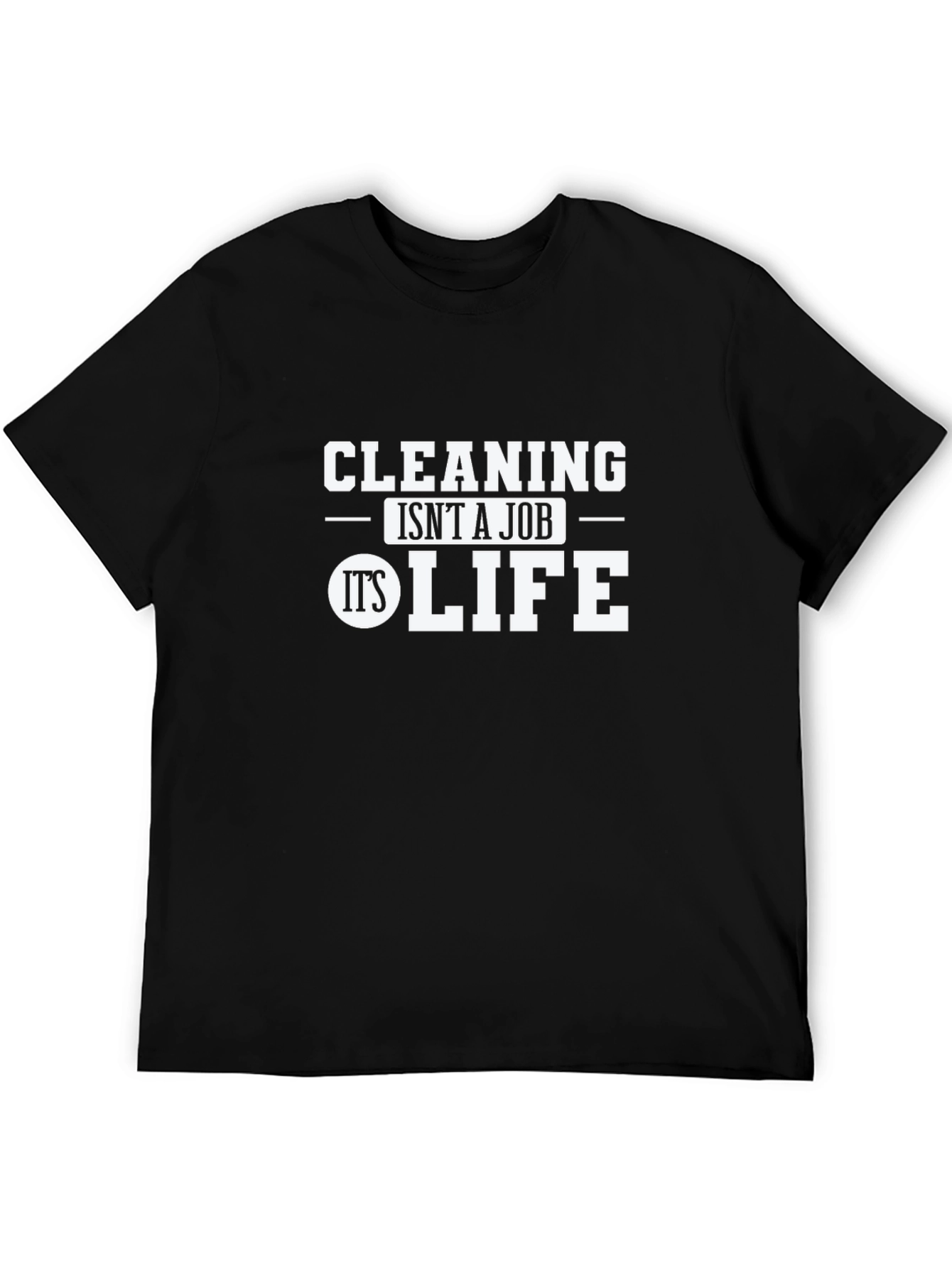 Black Cleaning is Life Graphic Tee - Black view 5