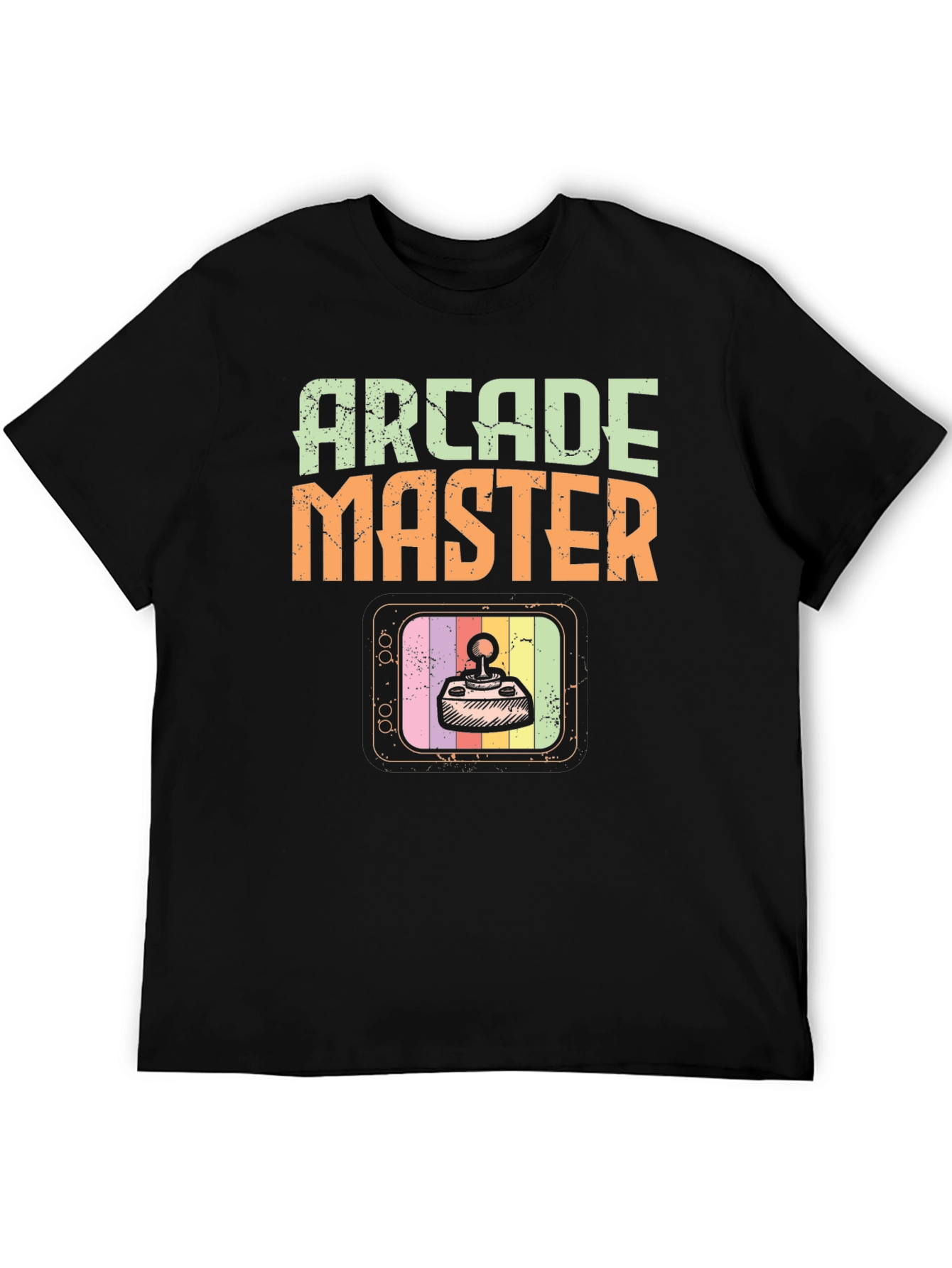 Black Arcade Master Retro Gaming T-Shirt view 5
