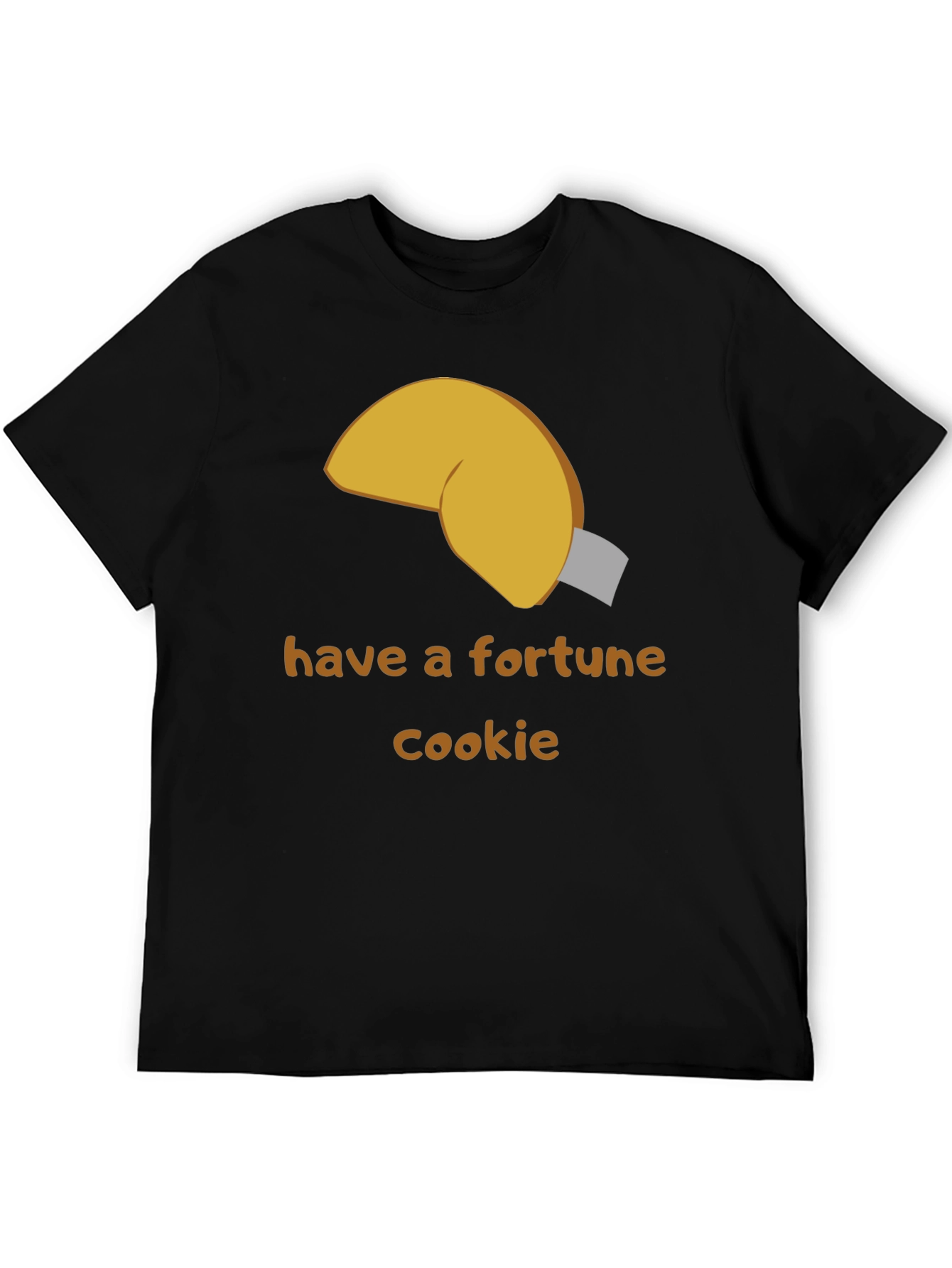 Black Fortune Cookie Graphic Tee - Unisex Casual Shirt view 5