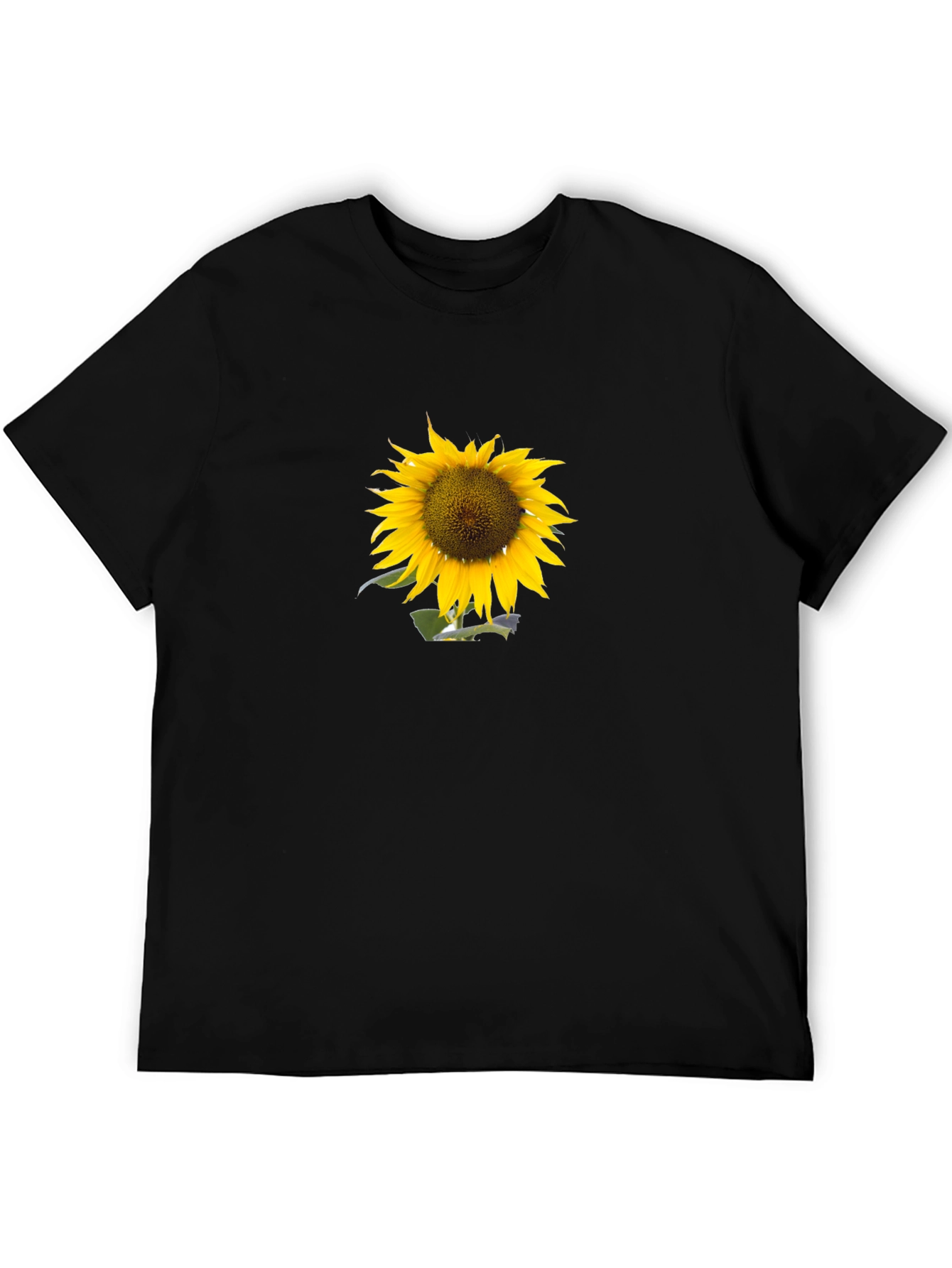 Black Sunflower Graphic Black T-Shirt view 5