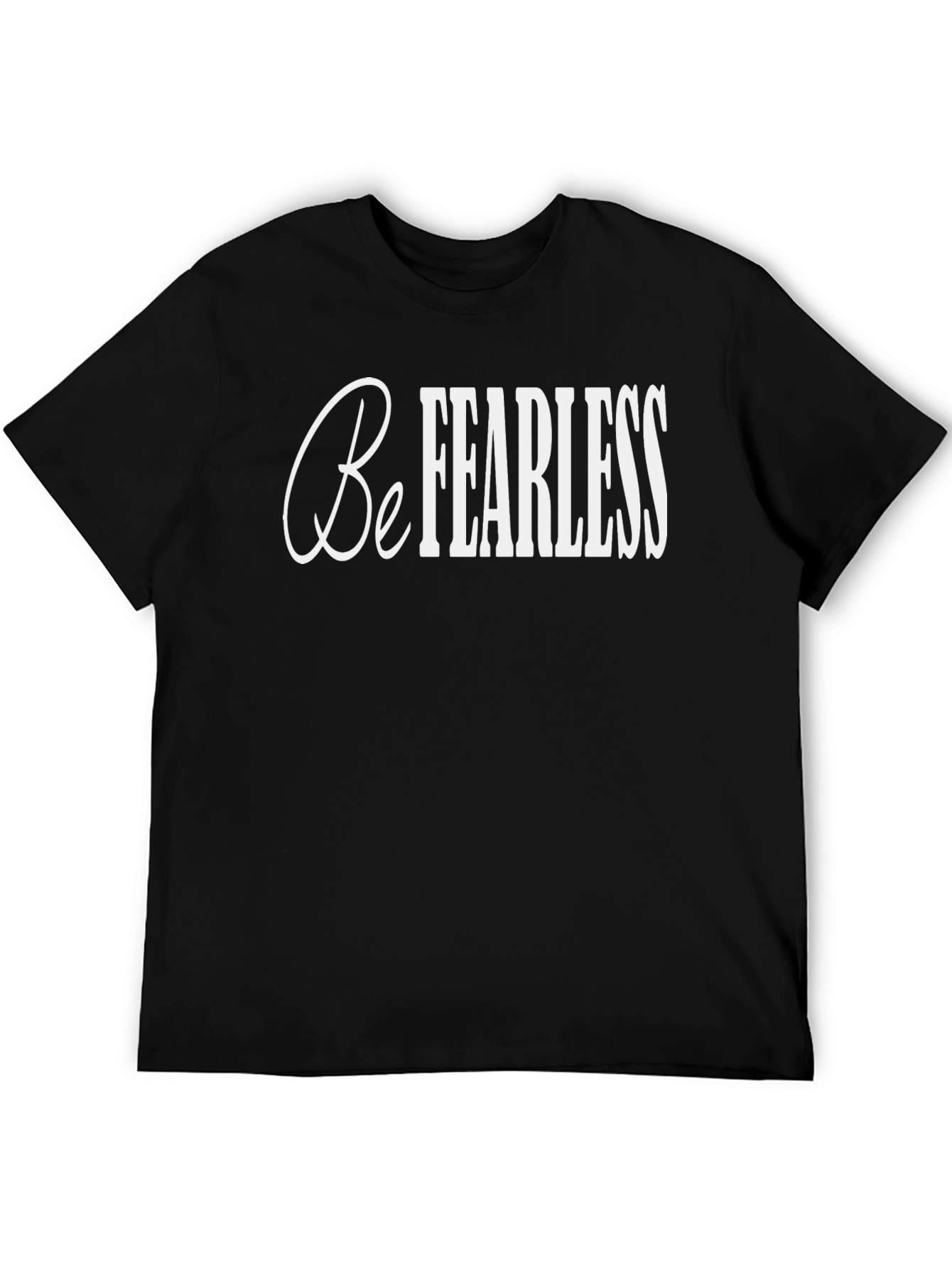 Black Be Fearless Graphic Tee - Mens Short Sleeve view 5