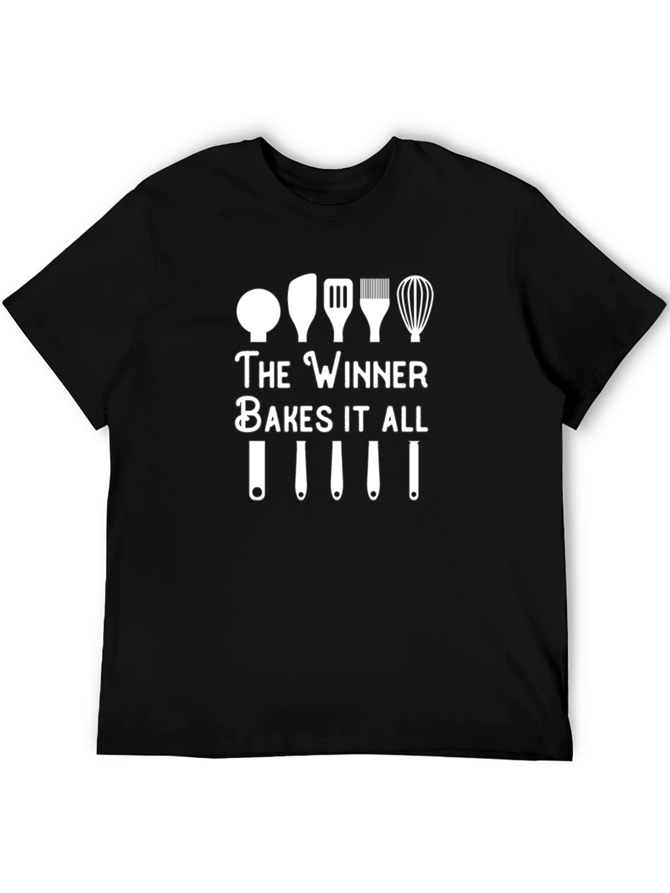 Black The Winner Bakes It All Black T-Shirt view 5