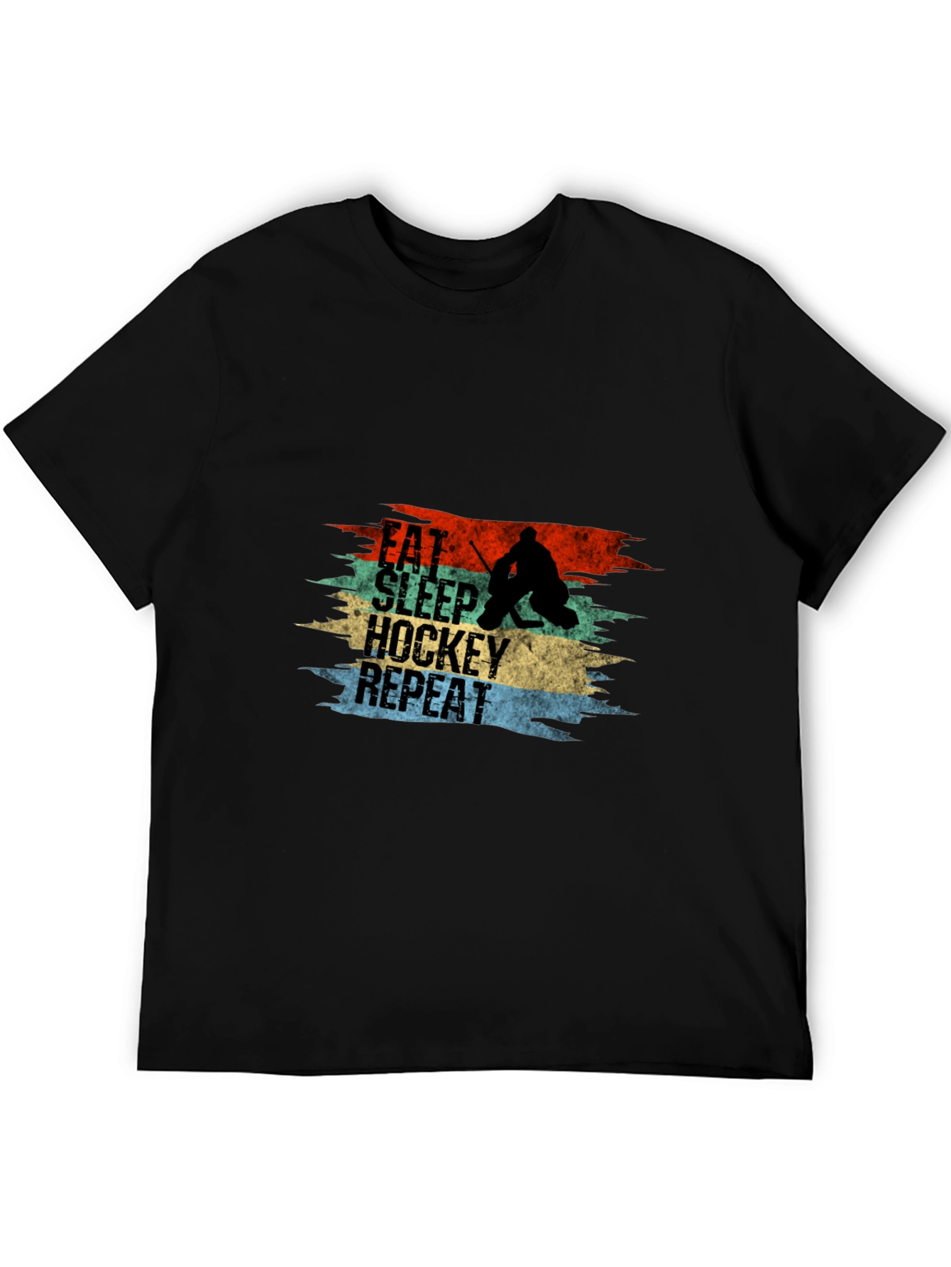 Eat Sleep Hockey Repeat Graphic Tee - 5