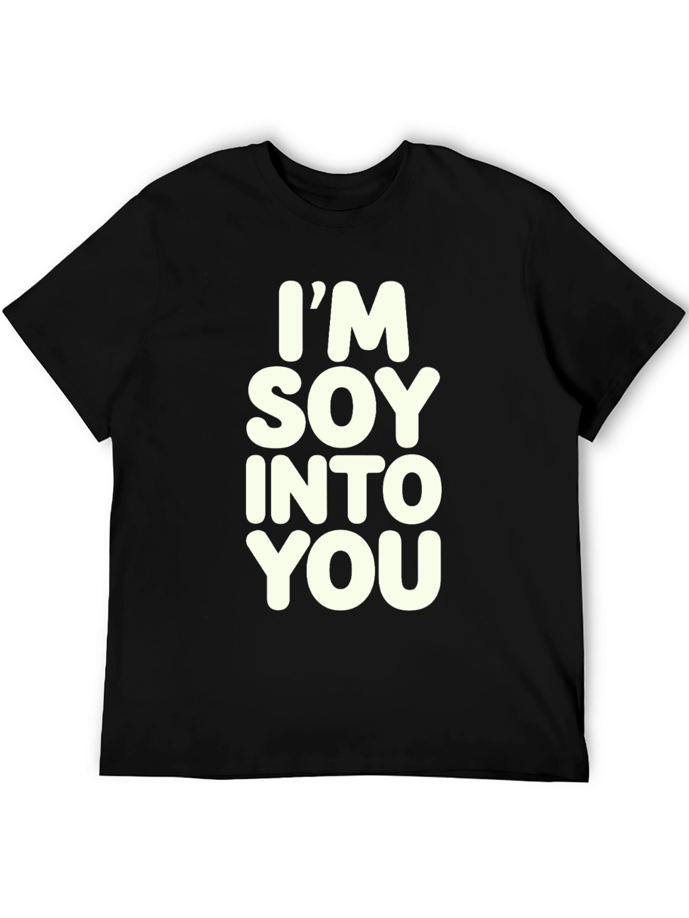 Black I'm Soy Into You Graphic Tee view 5