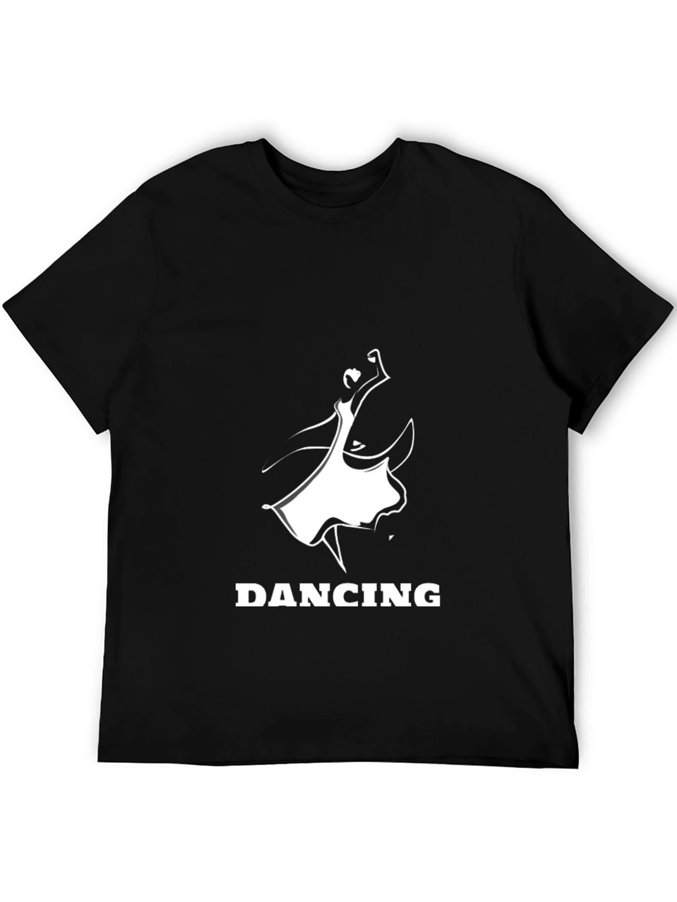 Black Dancing Silhouette Graphic T-Shirt view 5