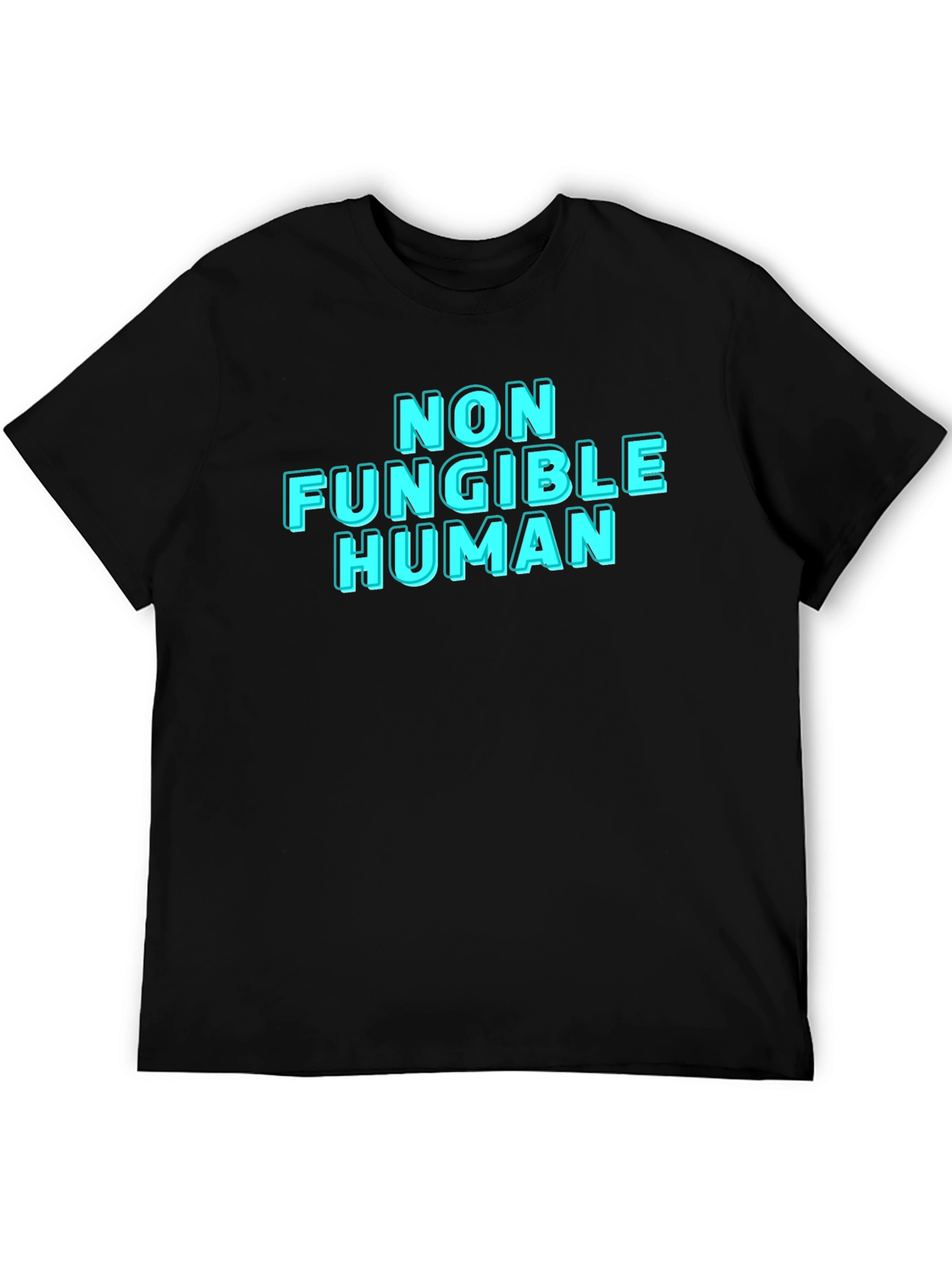 Black Non Fungible Human Graphic Tee view 5