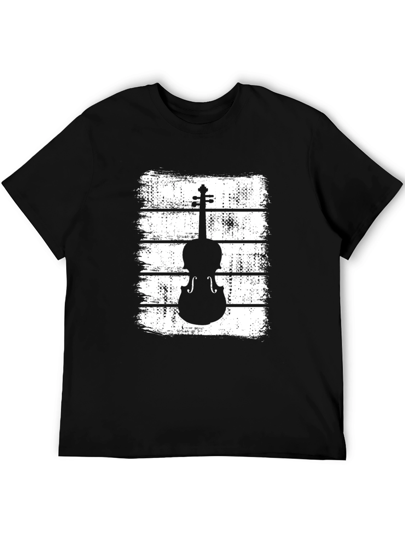 Black Violin Graphic T-Shirt - Musical Instrument Tee view 5