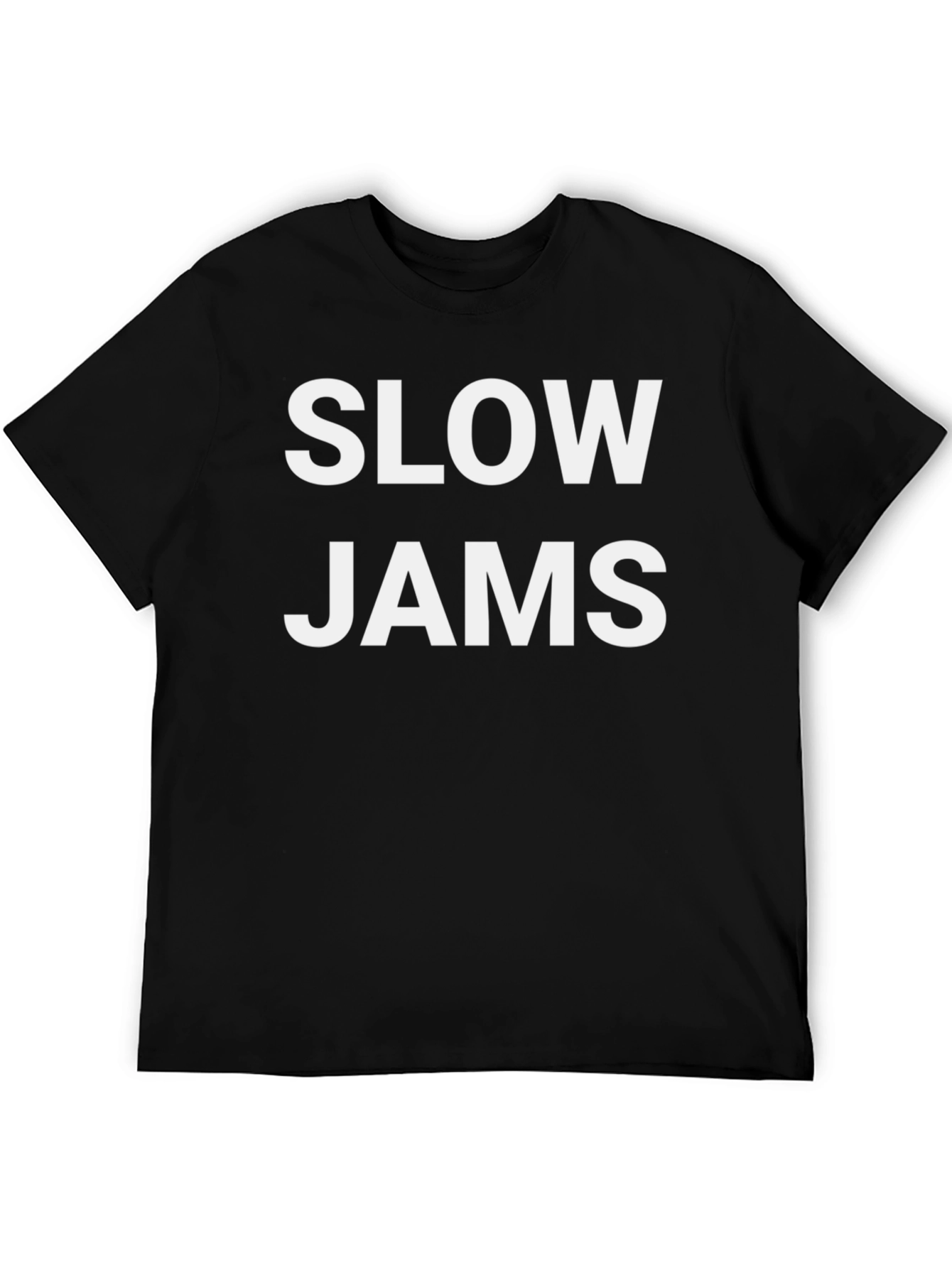 Black Slow Jams T-Shirt - Black Graphic Tee view 5