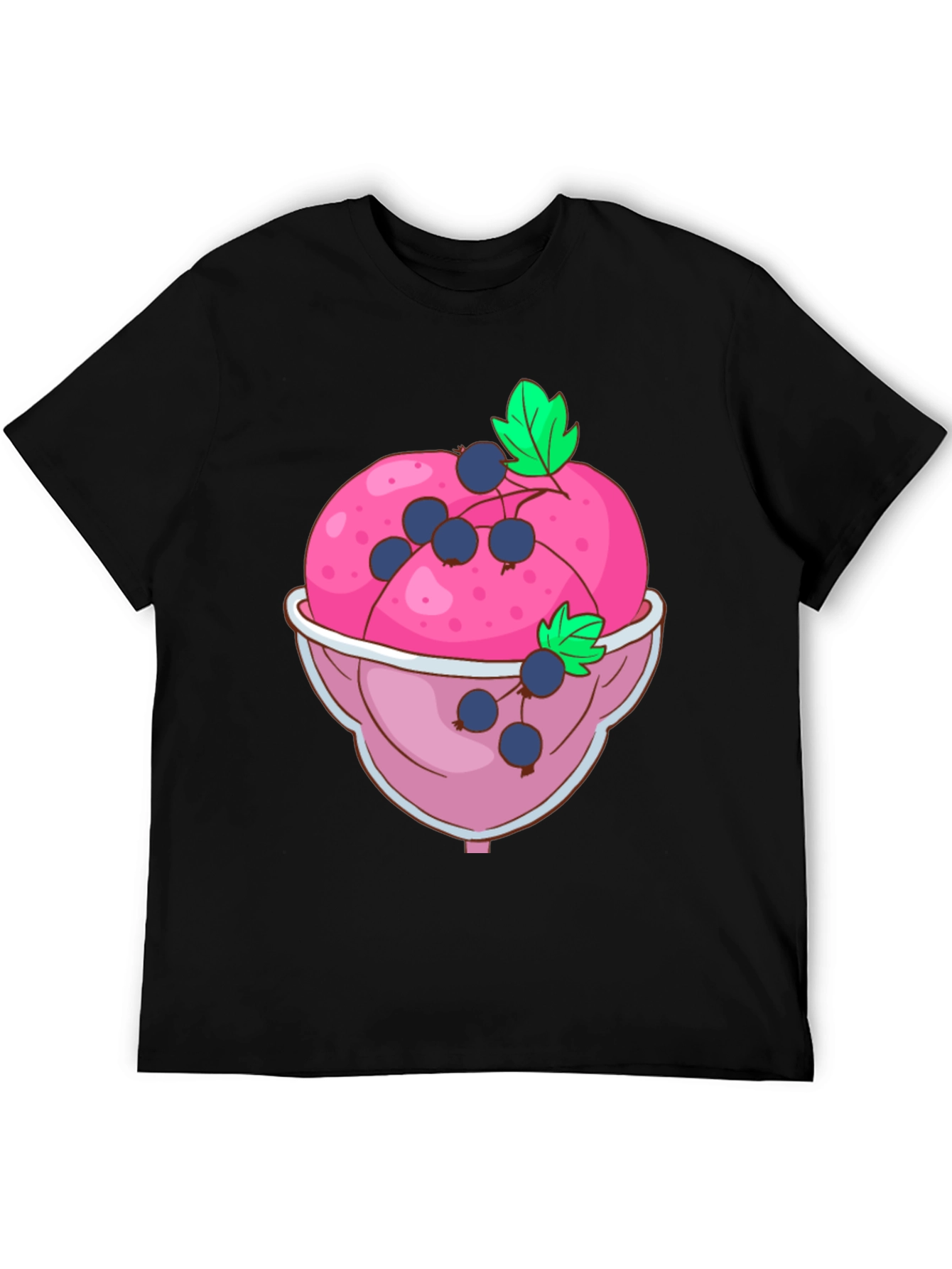 Black Ice Cream Bowl Graphic Tee view 5