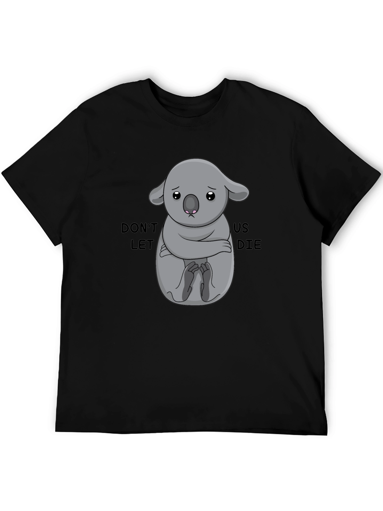 Black Save the Koalas T-Shirt - Black view 5