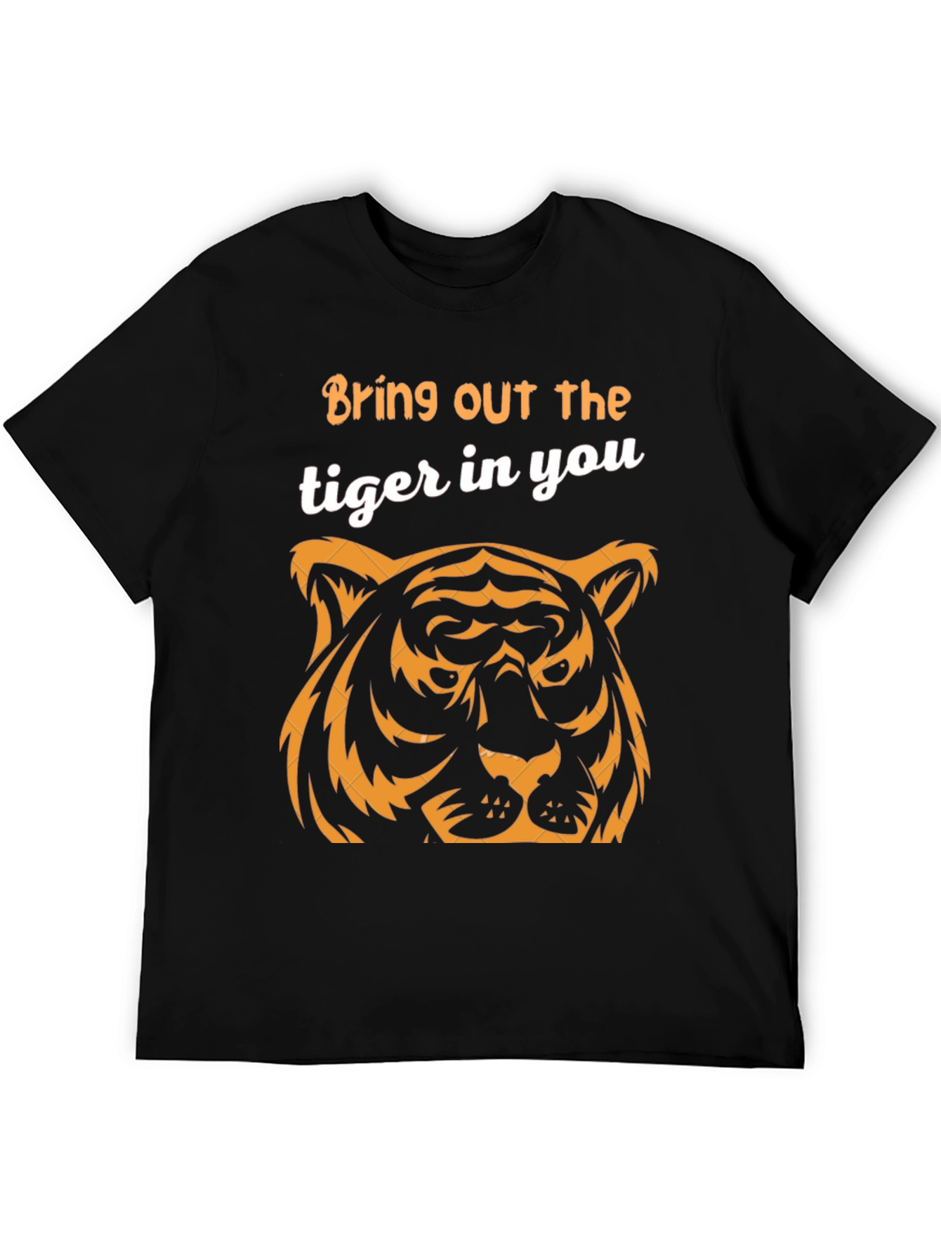 Black Unleash Your Inner Tiger Graphic T-Shirt view 5