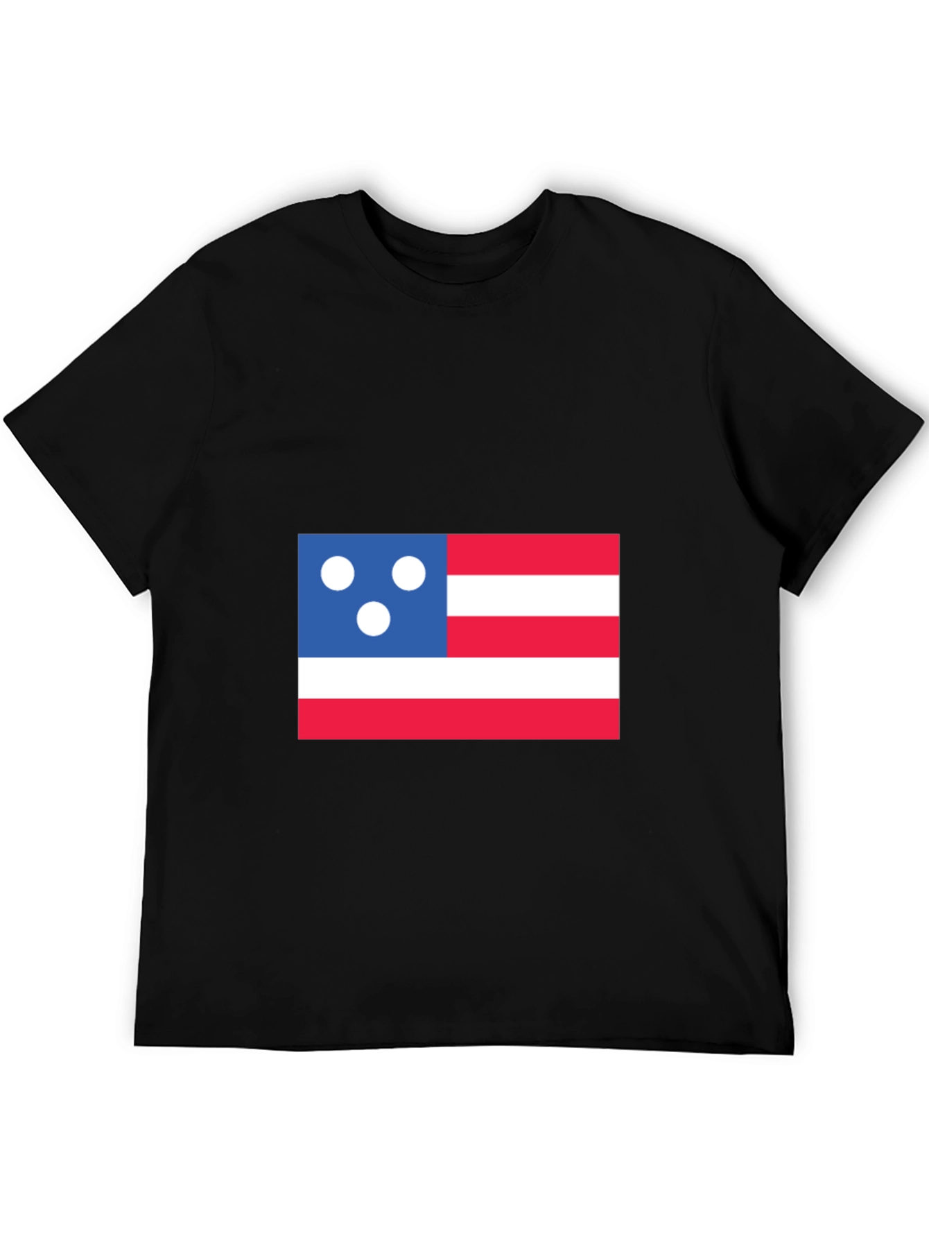 Black Patriotic Graphic T-Shirt - Novelty Design view 5