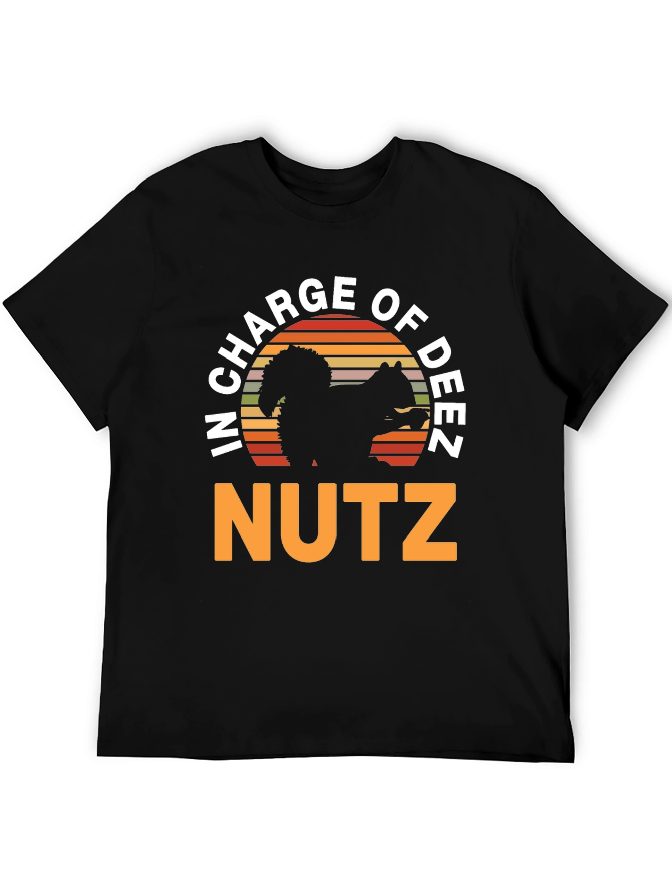 Black In Charge of Deez Nutz T-Shirt view 5