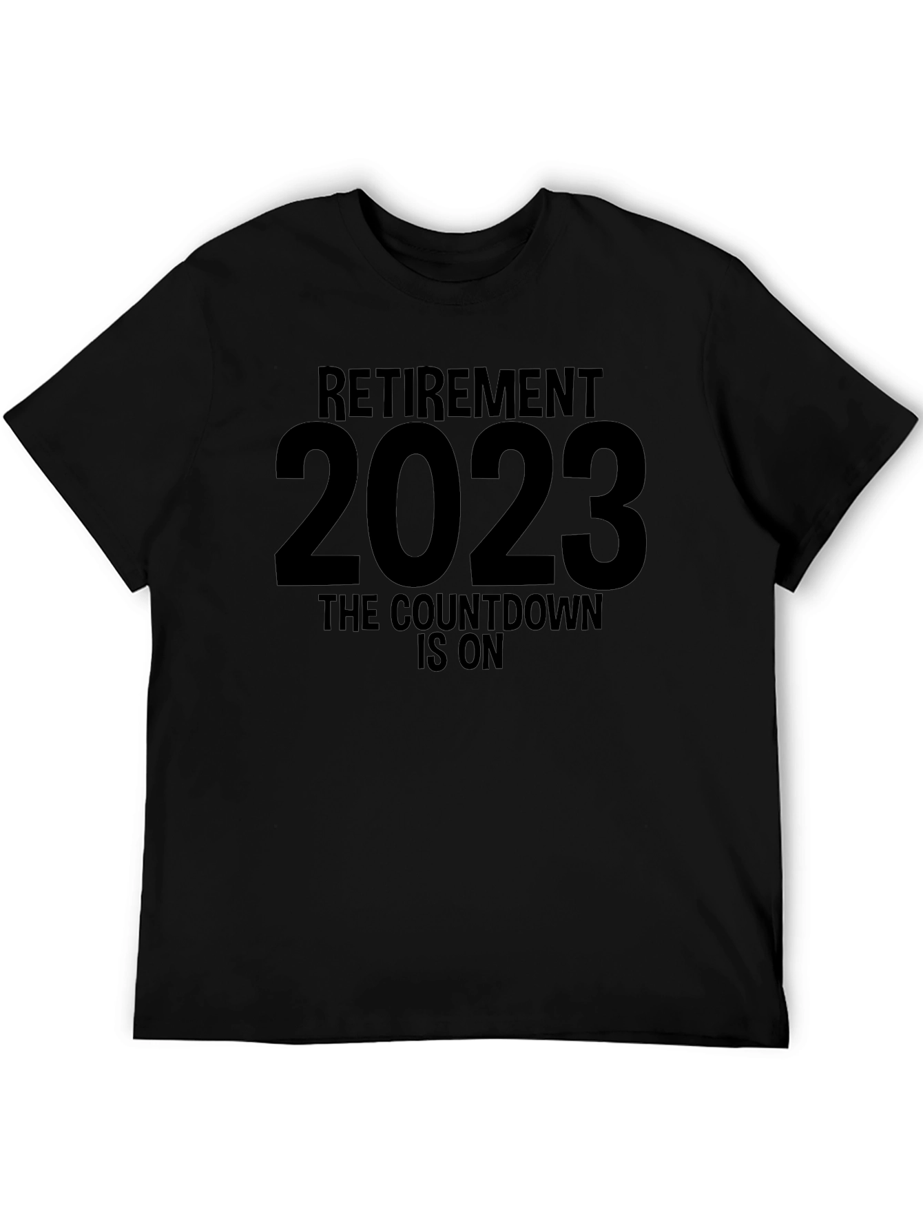 Black Retirement 2023 Countdown T-Shirt view 5
